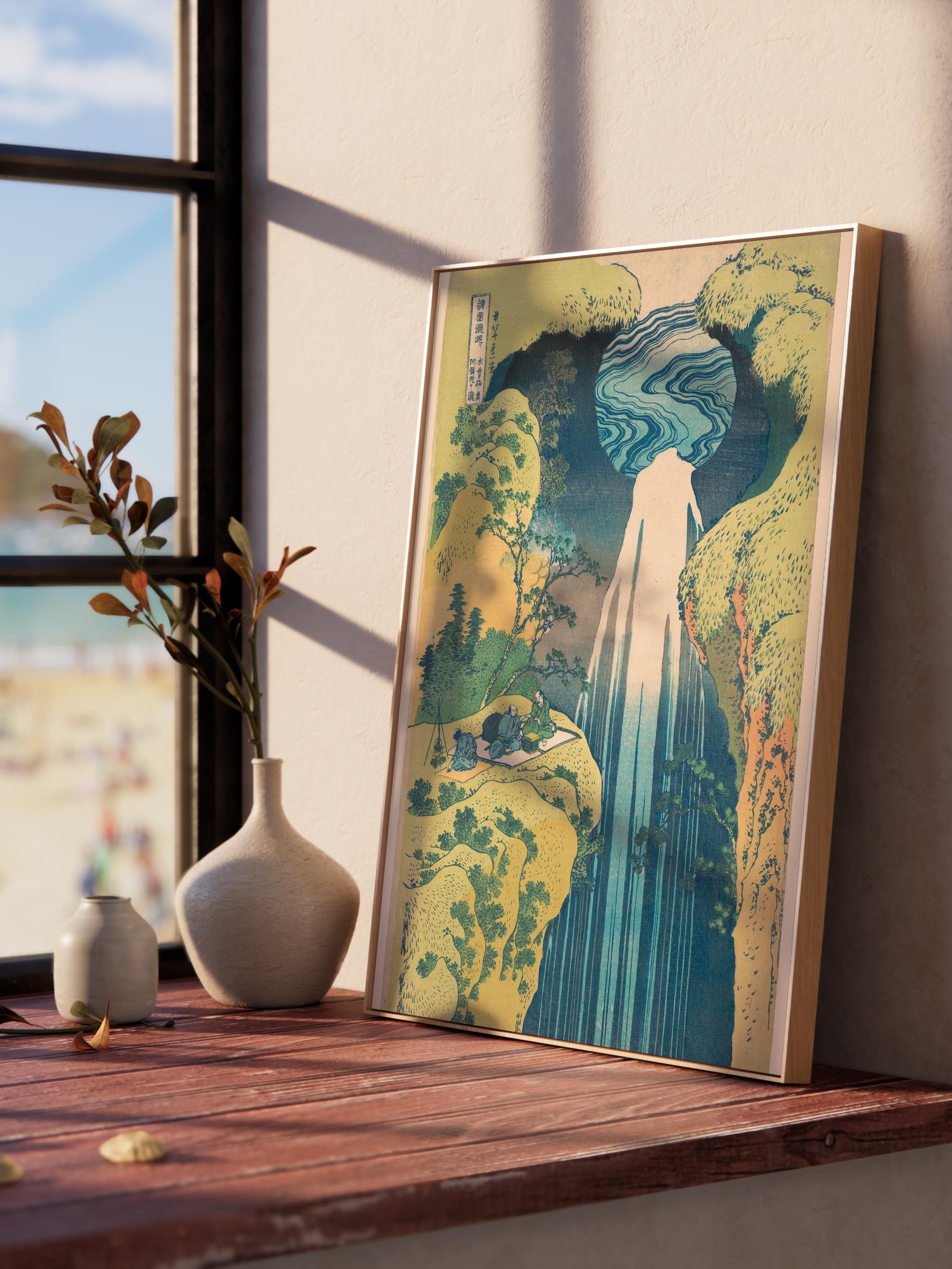 Hokusai Katsushika Poster No:9 Modern Sanat Poster - Sanat Dekor Serisi - Duvar Tablosu, HD Baskı