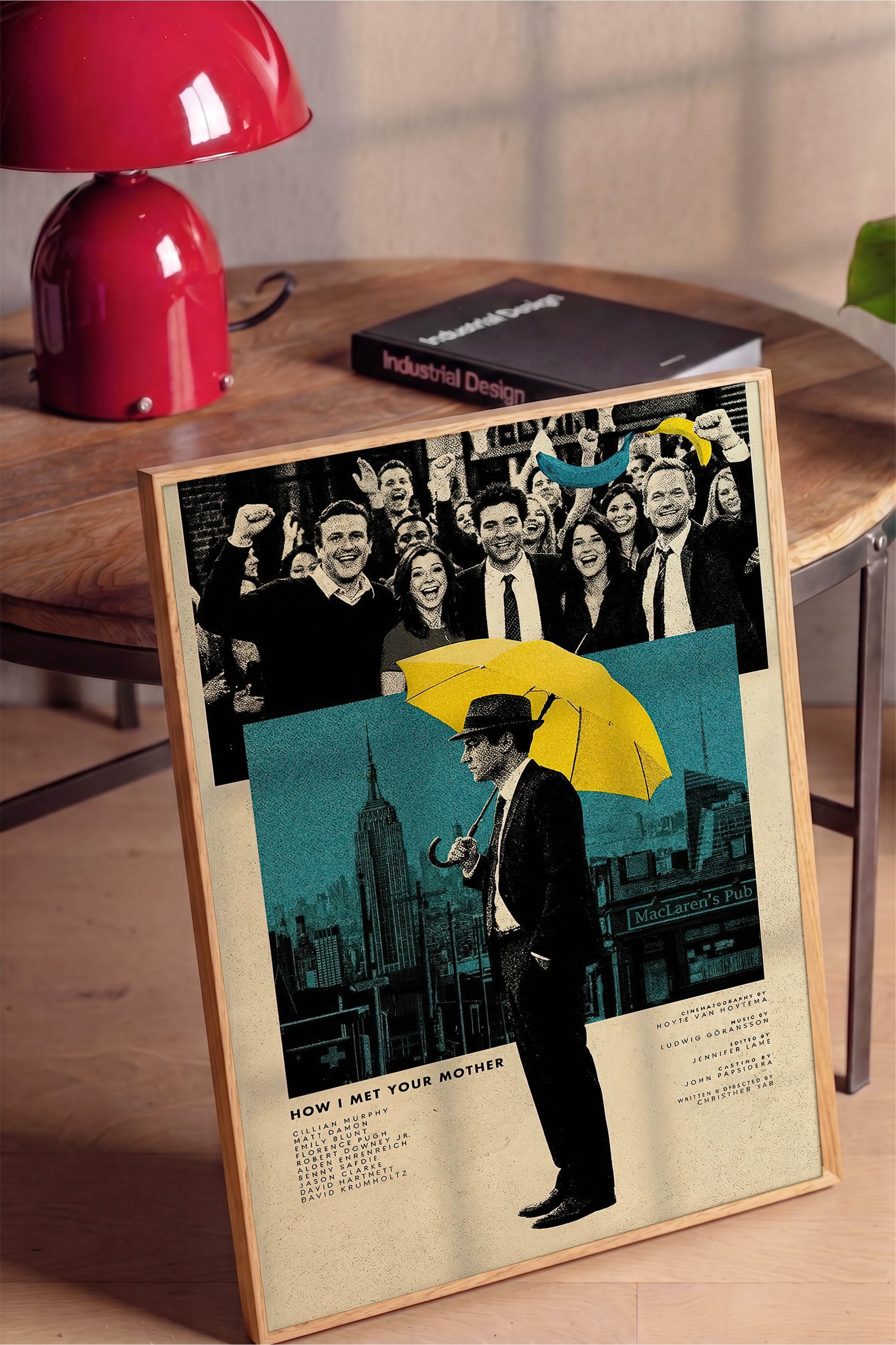How I Met Your Mother Ahşap Çerçeveli Poster, Sinema ve Dizi Tablo, Film Dizi Afişleri NO:112772