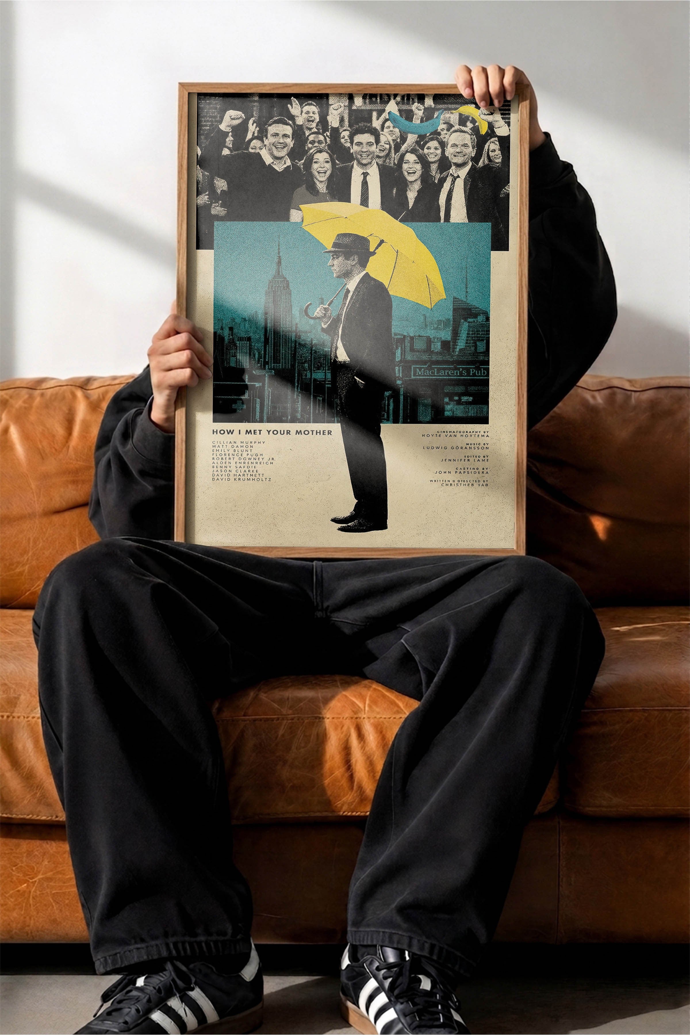 How I Met Your Mother Ahşap Çerçeveli Poster, Sinema ve Dizi Tablo, Film Dizi Afişleri NO:112772