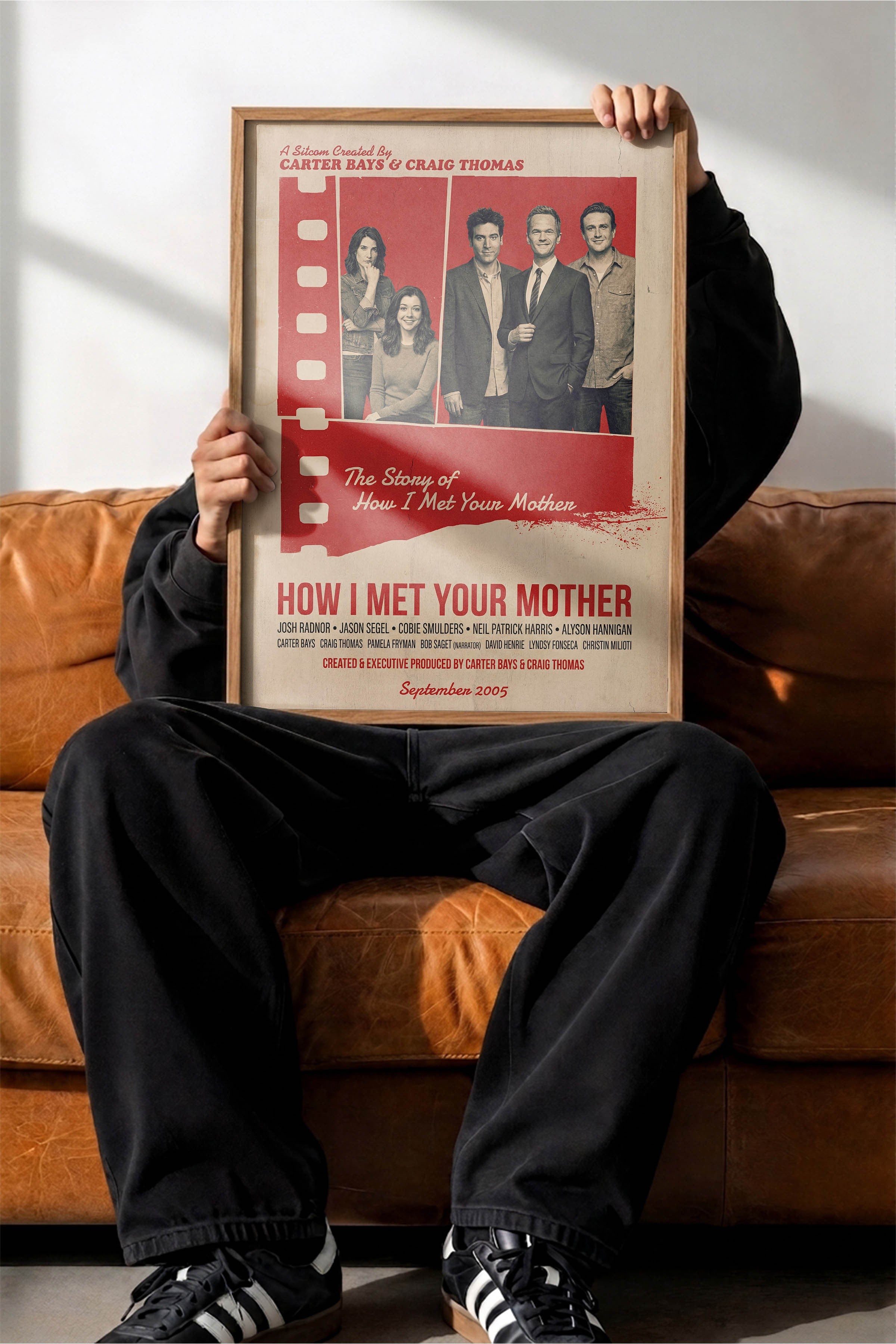 How I Met Your Mother Ahşap Çerçeveli Poster, Sinema ve Dizi Tablo, Film Dizi Afişleri NO:112847