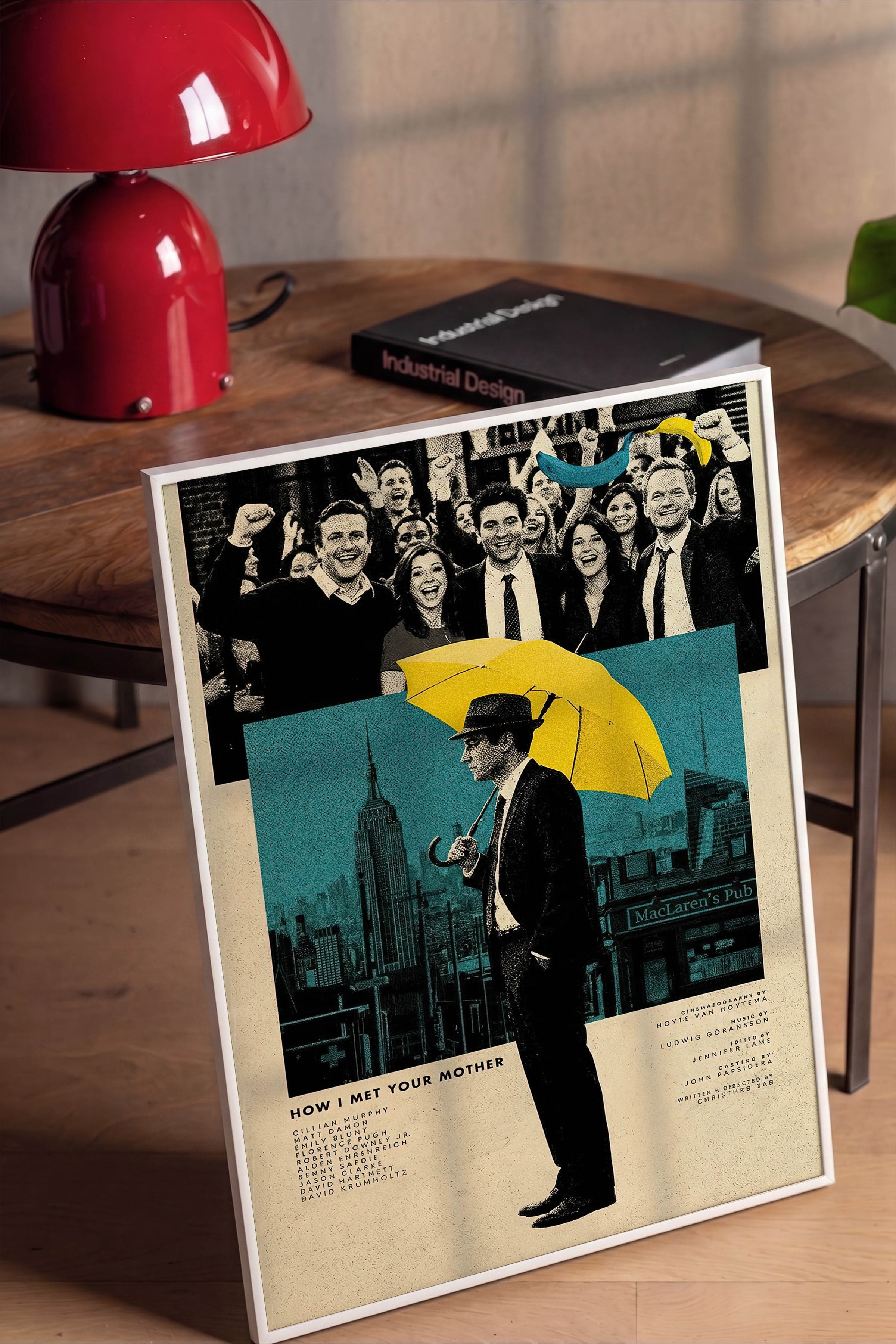 How I Met Your Mother Beyaz Çerçeveli Poster, Sinema ve Dizi Tablo, Film Dizi Afişleri NO:112772