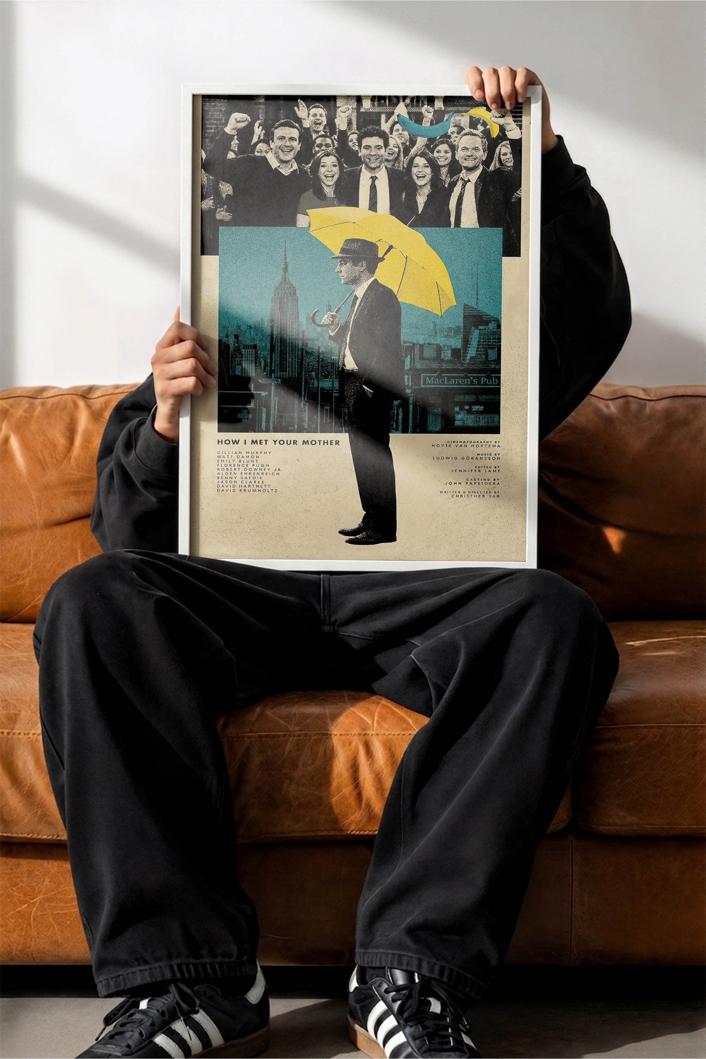 How I Met Your Mother Beyaz Çerçeveli Poster, Sinema ve Dizi Tablo, Film Dizi Afişleri NO:112772