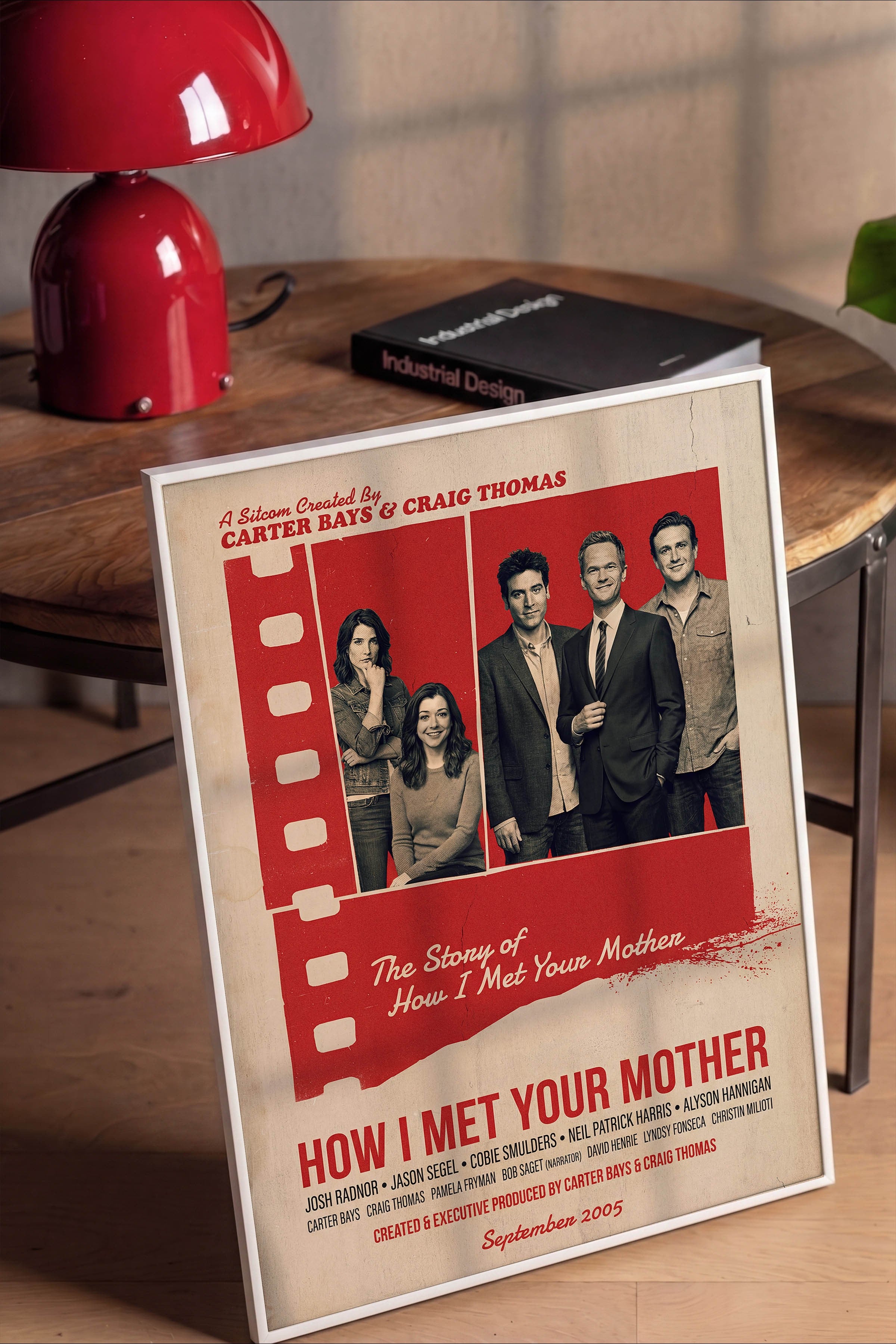 How I Met Your Mother Beyaz Çerçeveli Poster, Sinema ve Dizi Tablo, Film Dizi Afişleri NO:112847