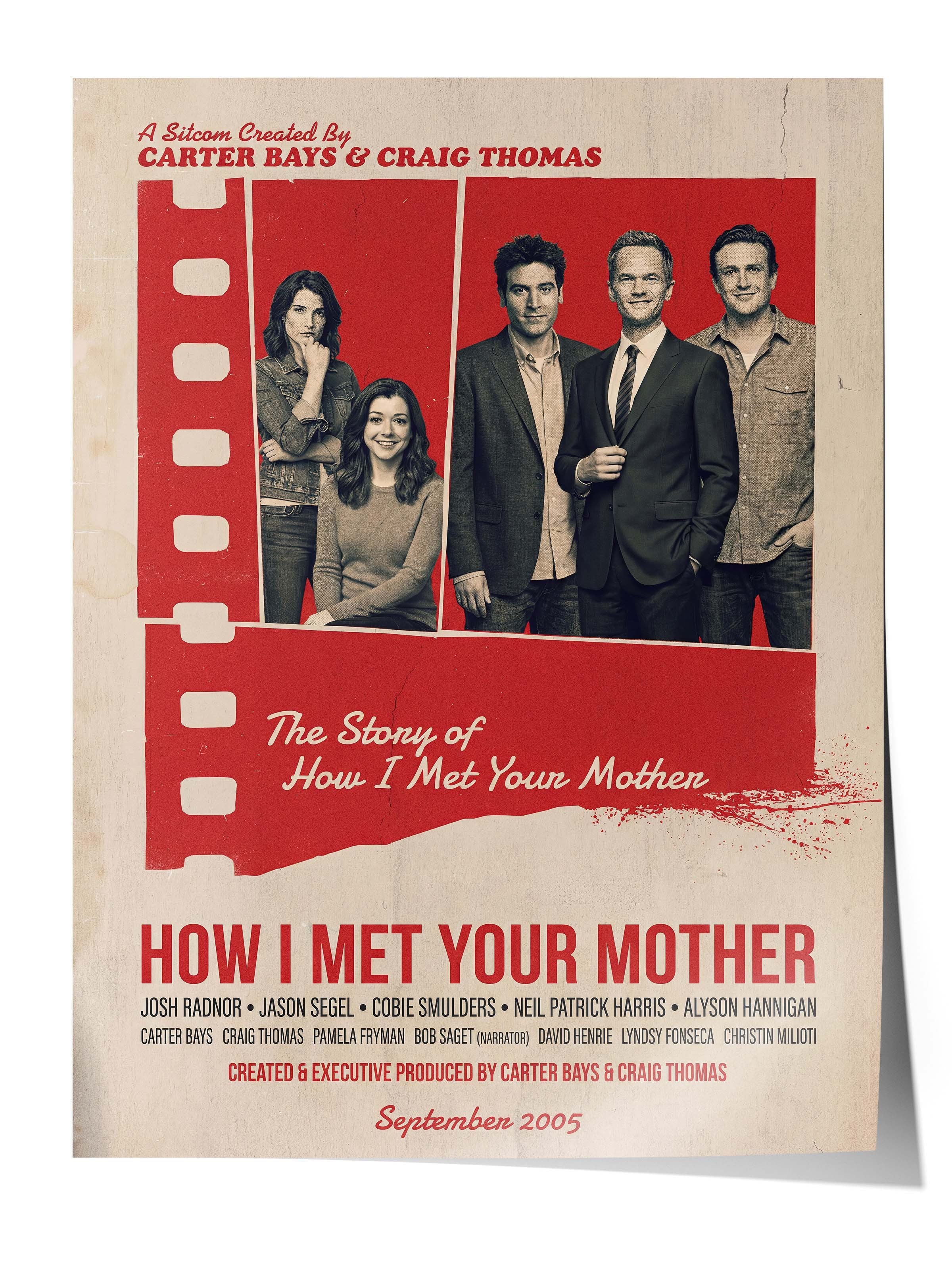 How I Met Your Mother Posteri, Sinema ve Dizi Tablo Posterleri, Film Dizi Afişleri NO:112847