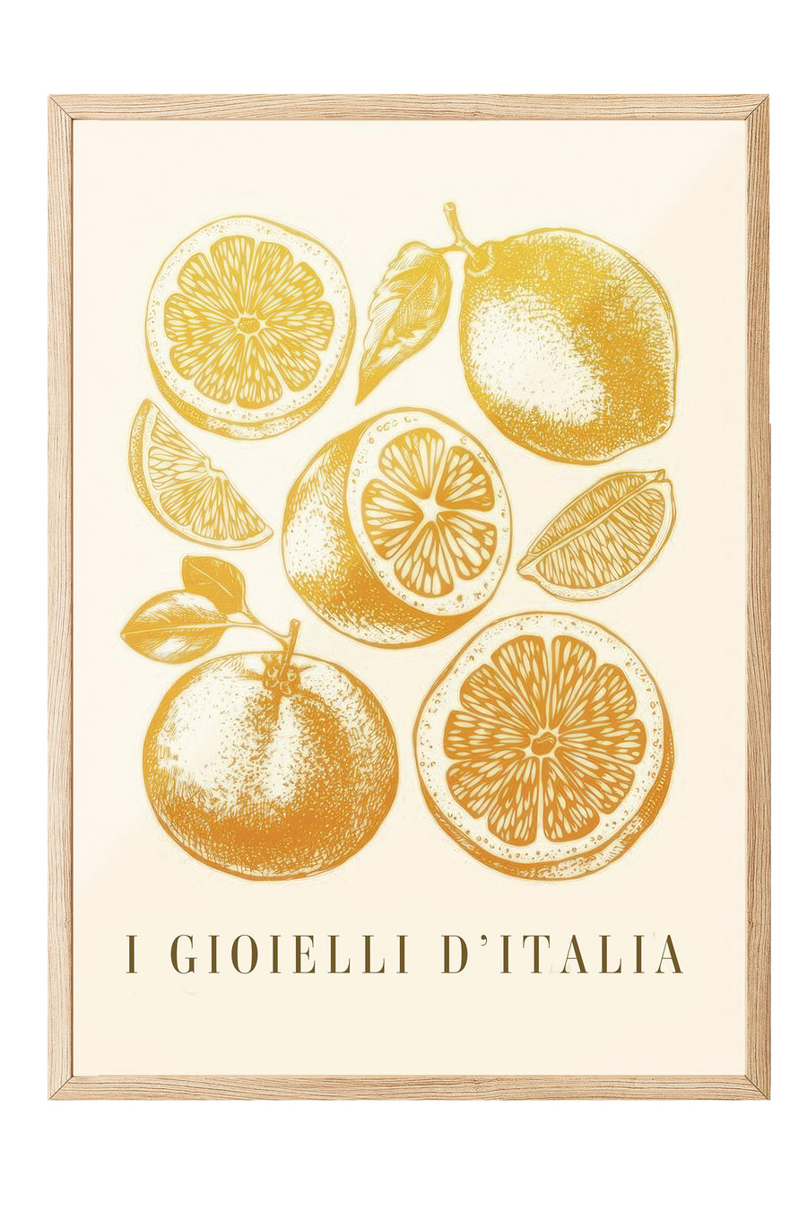 I GIOIELLI D’ITALIA Poster – Ahşap Çerçeveli Tablo
