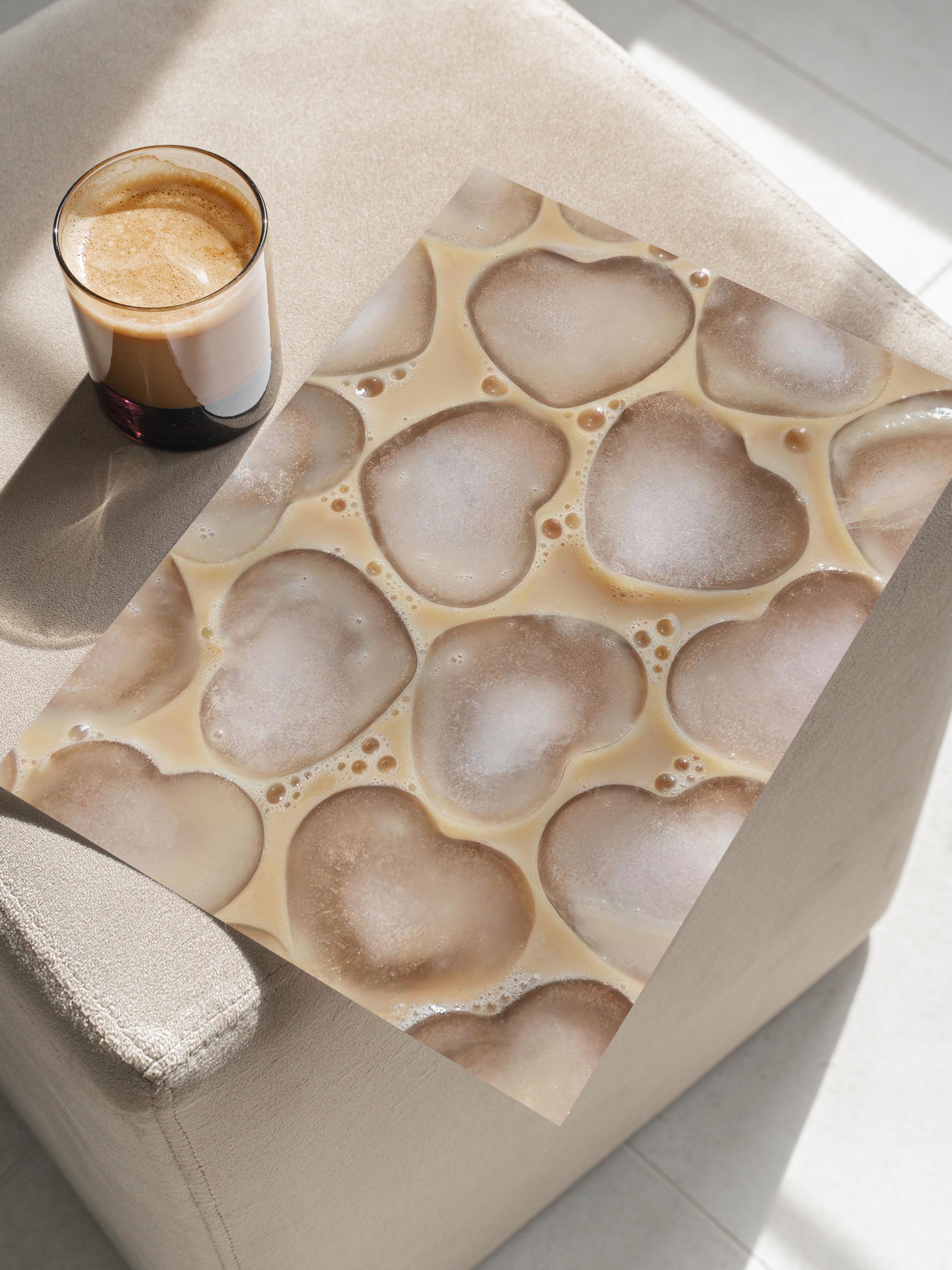 Iced Coffee Poster, Çerçevesiz Duvar Posteri, Dikey Duvar Tablosu Comfort Serisi NO:108430