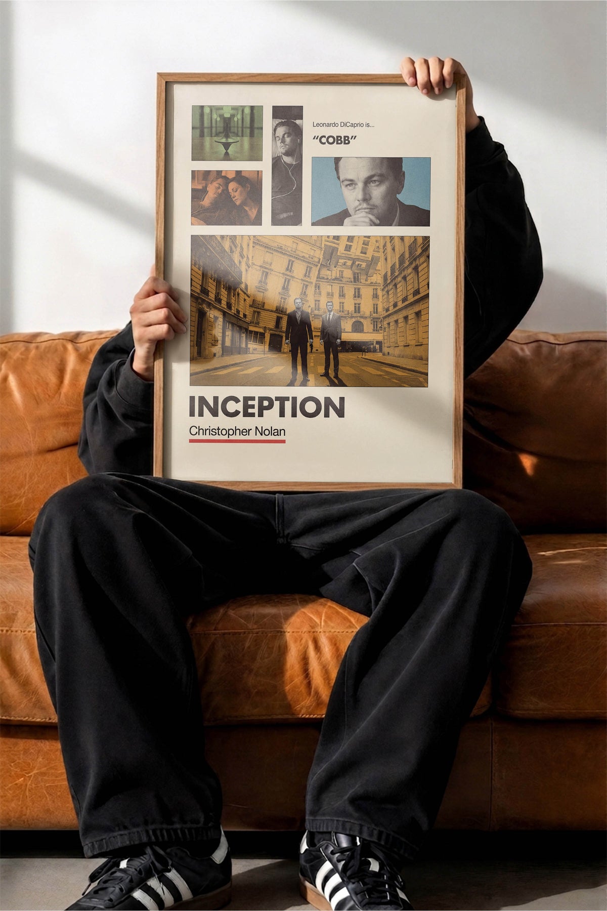 Inception Ahşap Çerçeveli Poster, Sinema ve Dizi Tablo, Film Dizi Afişleri NO:112934