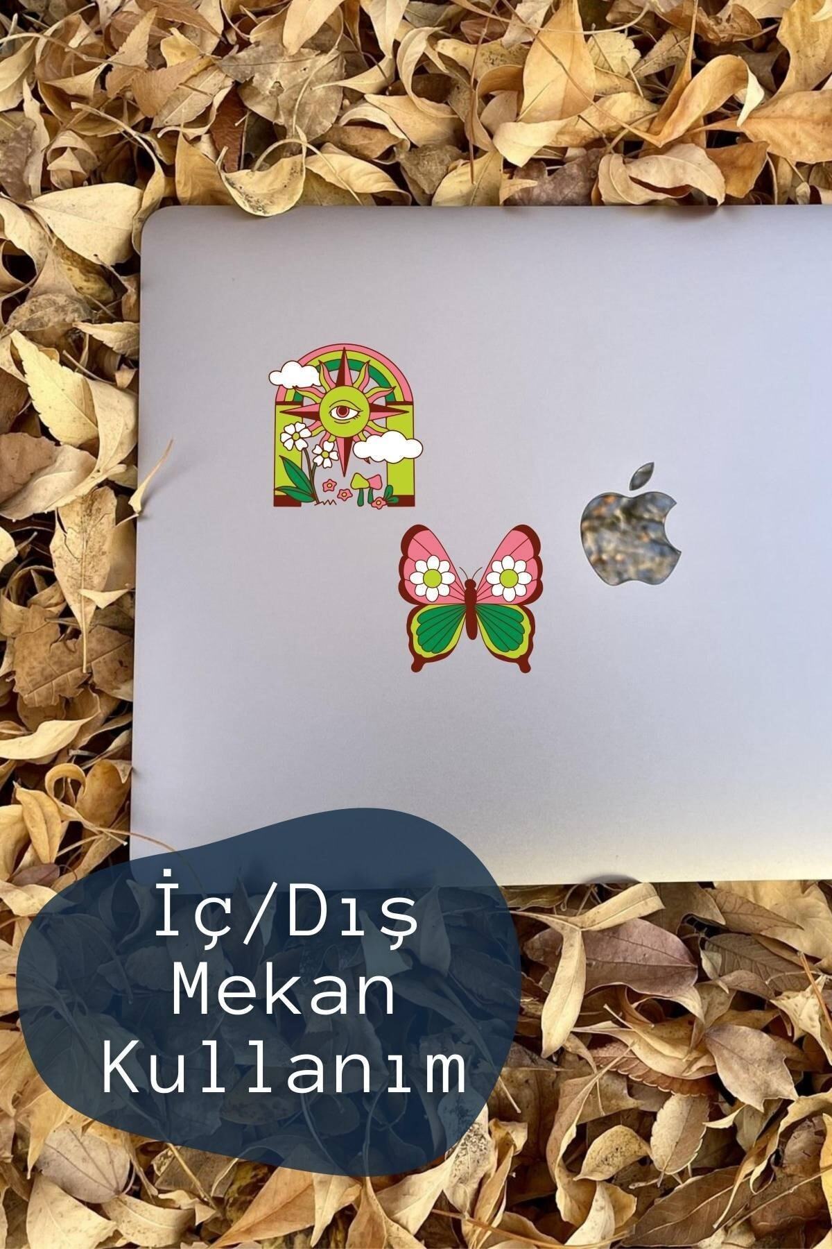 Indie Temalı Sticker Seti - 12 Adet Etiket Seti- Telefon, Tablet, Defter Laptop Uyumlu Etiket