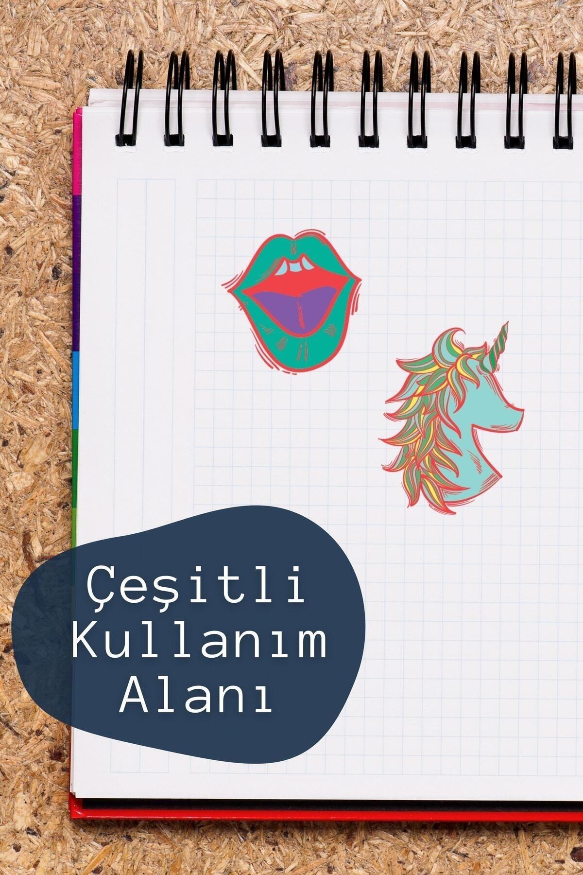 Indie Temalı Sticker Seti - 40 Adet Etiket Seti- Telefon, Tablet, Defter Laptop Uyumlu Etiket