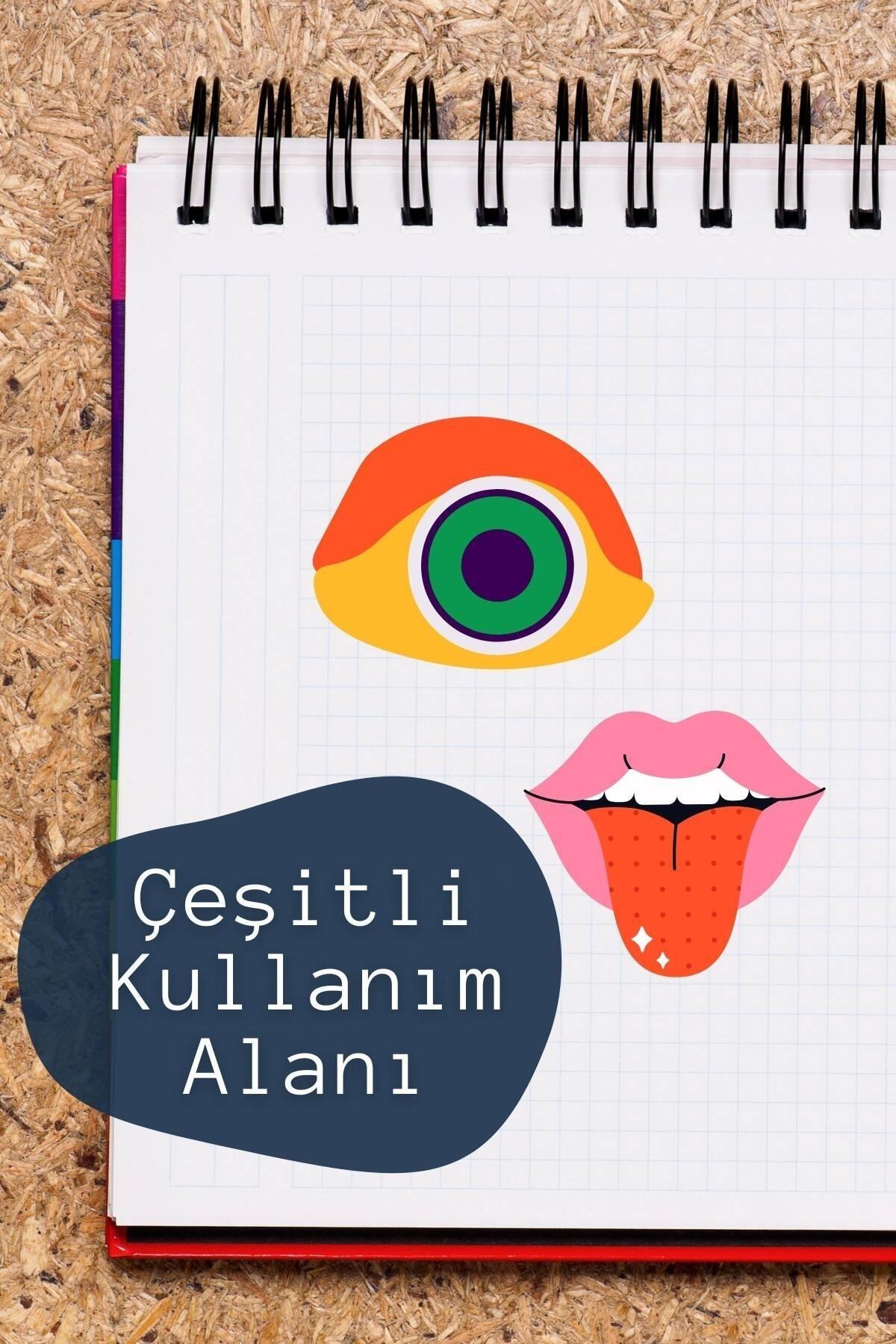 Indie Temalı Sticker Seti - 56 Adet Etiket Seti- Telefon, Tablet, Defter Laptop Uyumlu Etiket