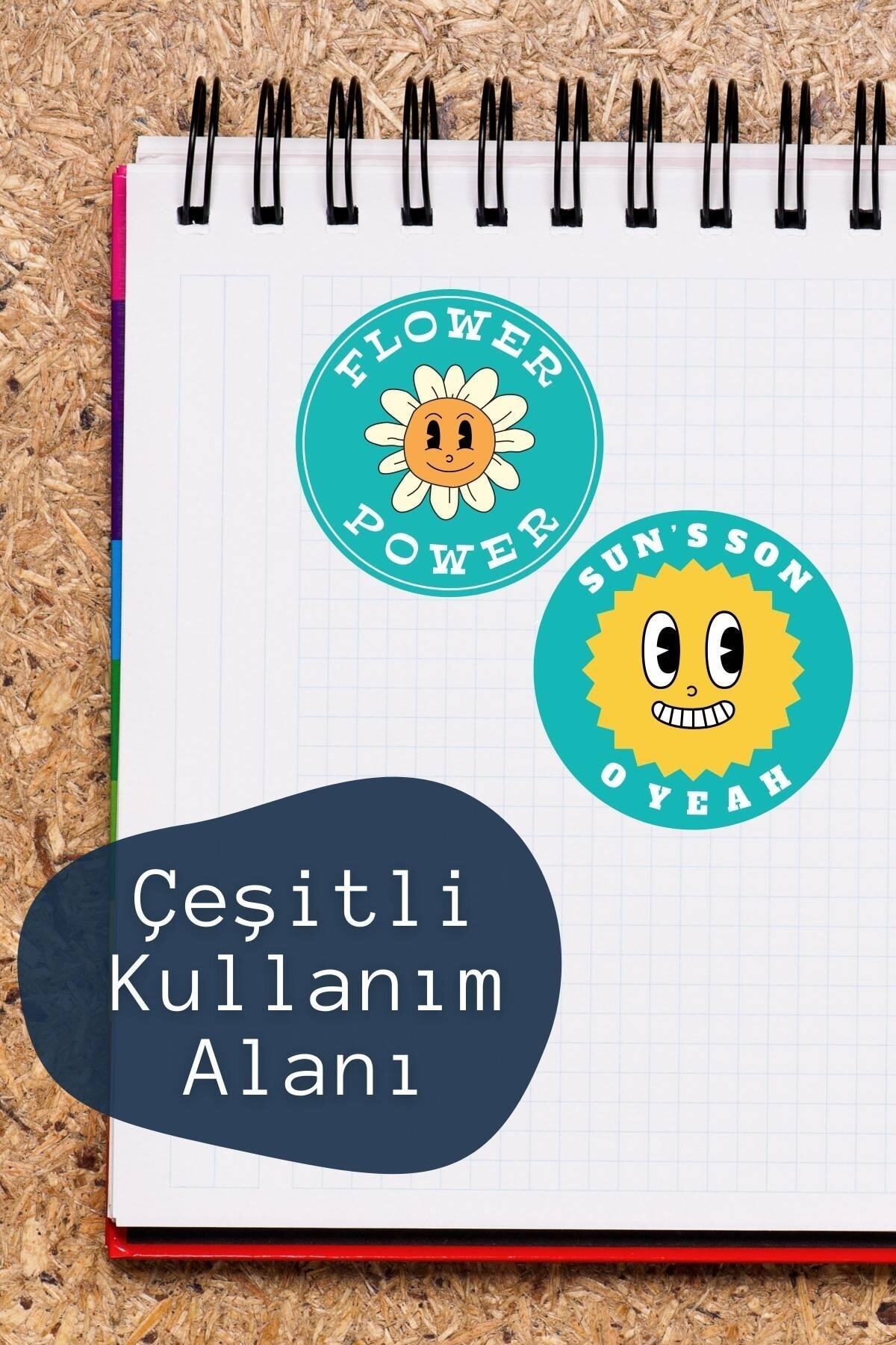 Indie Temalı Sticker Seti - 6 Adet Etiket Seti- Telefon, Tablet, Defter Laptop Uyumlu Etiket