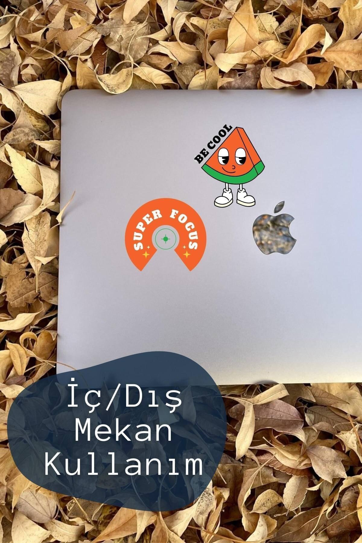 Indie Temalı Sticker Seti - 6 Adet Etiket Seti- Telefon, Tablet, Defter Laptop Uyumlu Etiket