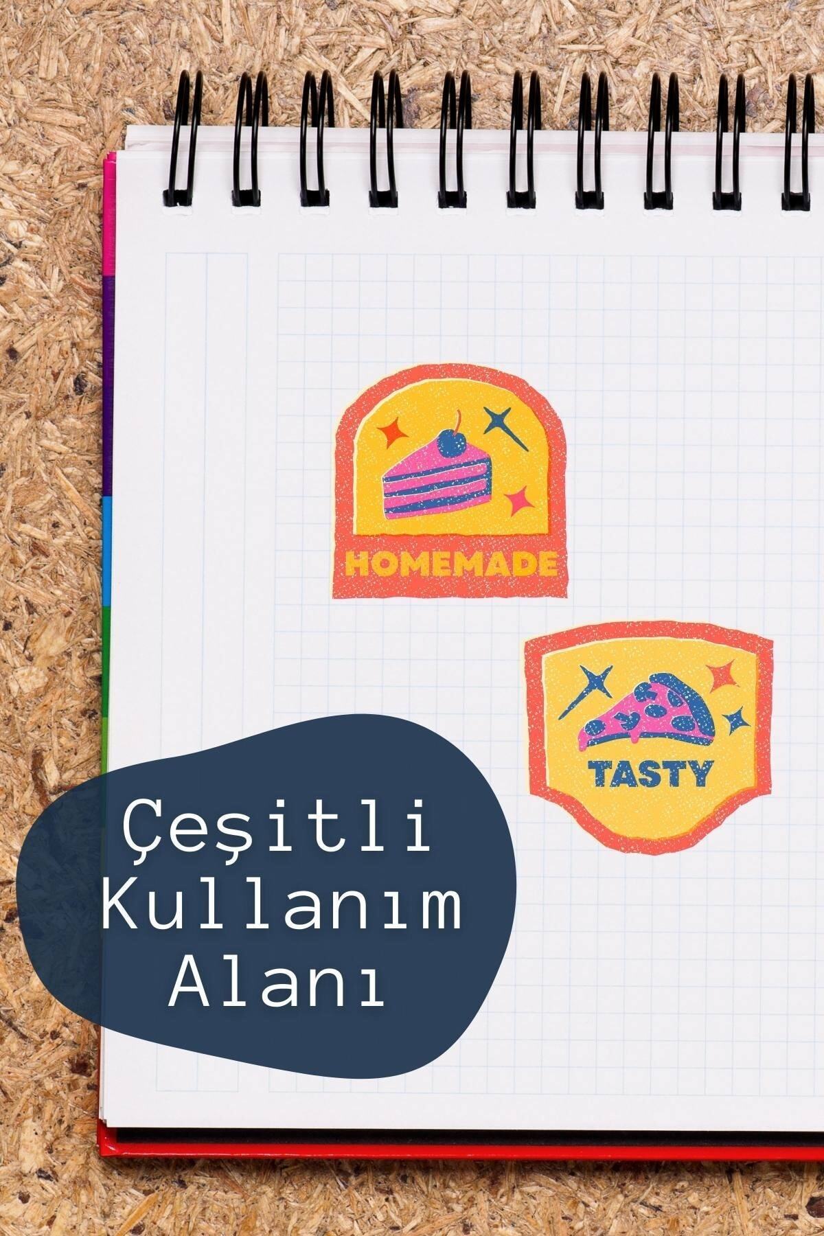 Indie Temalı Sticker Seti - 6 Adet Etiket Seti- Telefon, Tablet, Defter Laptop Uyumlu Etiket