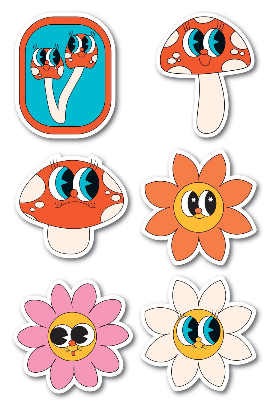 Indie Temalı Sticker Seti - 6 Adet Etiket Seti- Telefon, Tablet, Defter Laptop Uyumlu Etiket