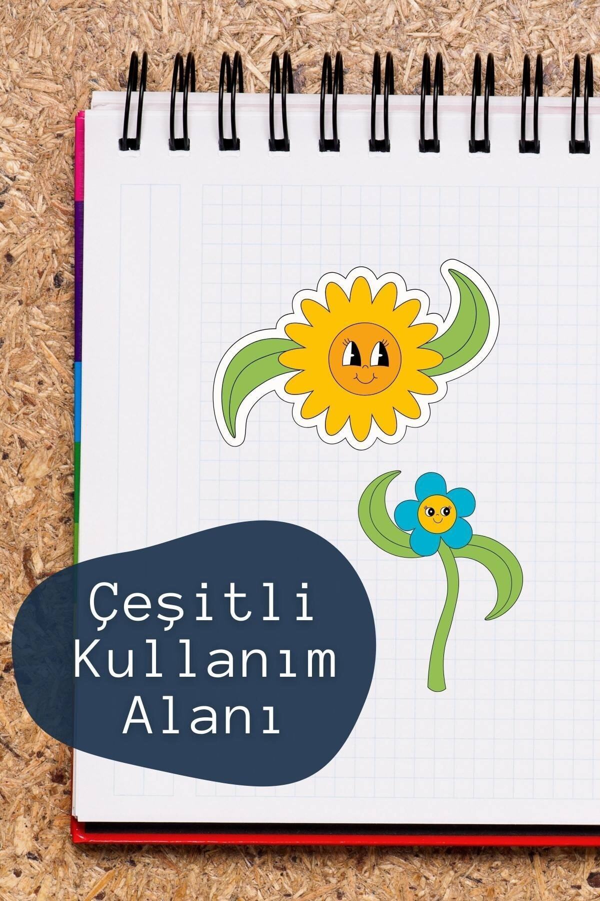 Indie Temalı Sticker Seti - 6 Adet Etiket Seti- Telefon, Tablet, Defter Laptop Uyumlu Etiket