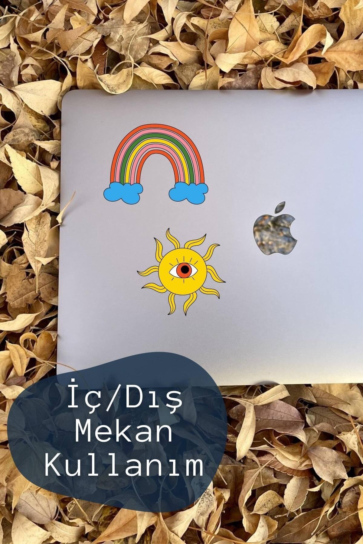 Indie Temalı Sticker Seti - 7 Adet Etiket Seti- Telefon, Tablet, Defter Laptop Uyumlu Etiket