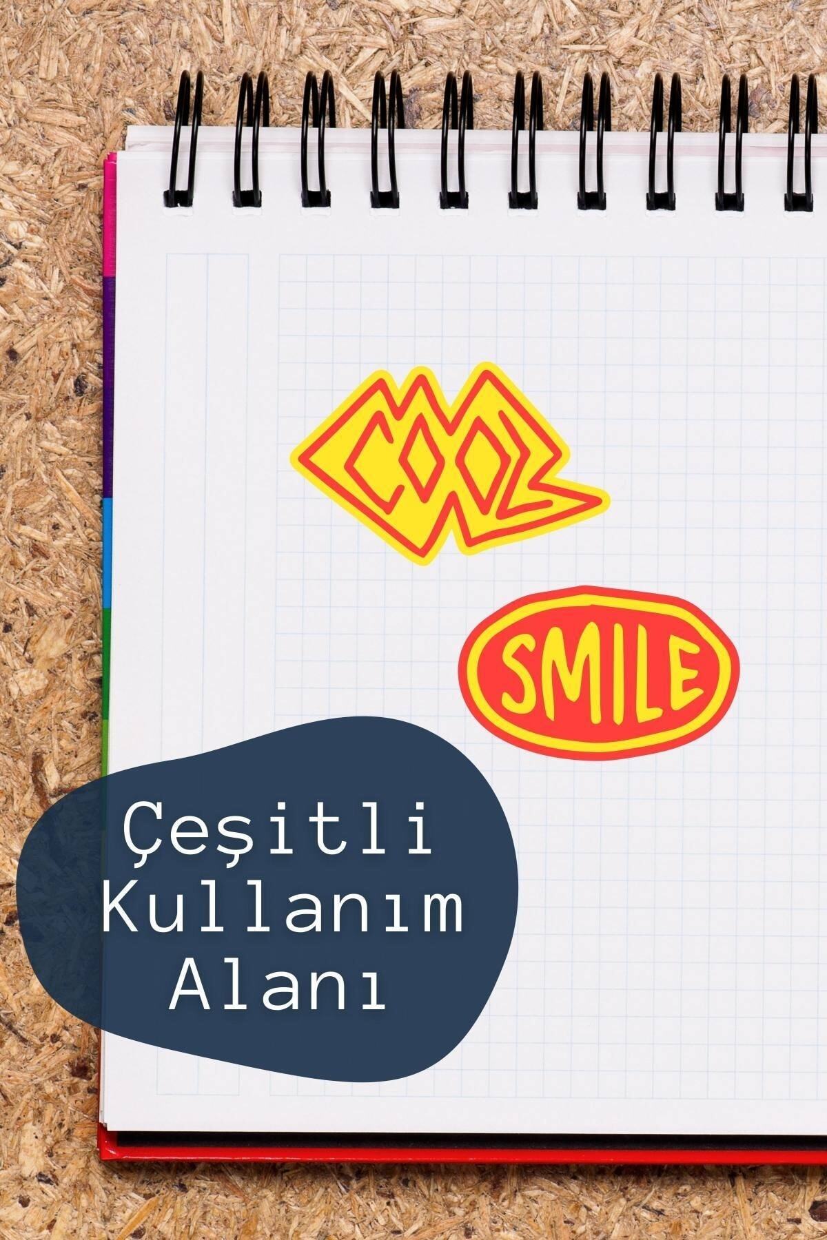 Indie Temalı Sticker Seti - 8 Adet Etiket Seti- Telefon, Tablet, Defter Laptop Uyumlu Etiket