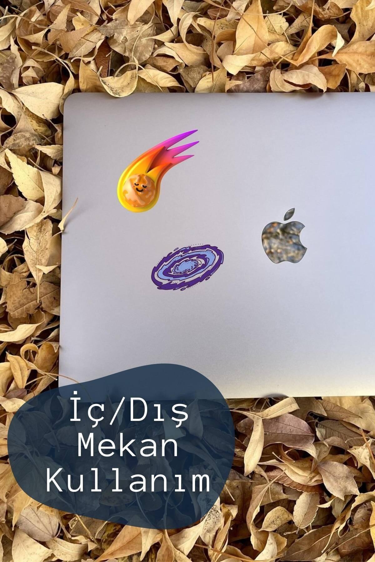 Indie Uzay Temalı Sticker Seti - 20 Adet Etiket Seti- Telefon, Tablet, Defter Laptop Uyumlu Etiket