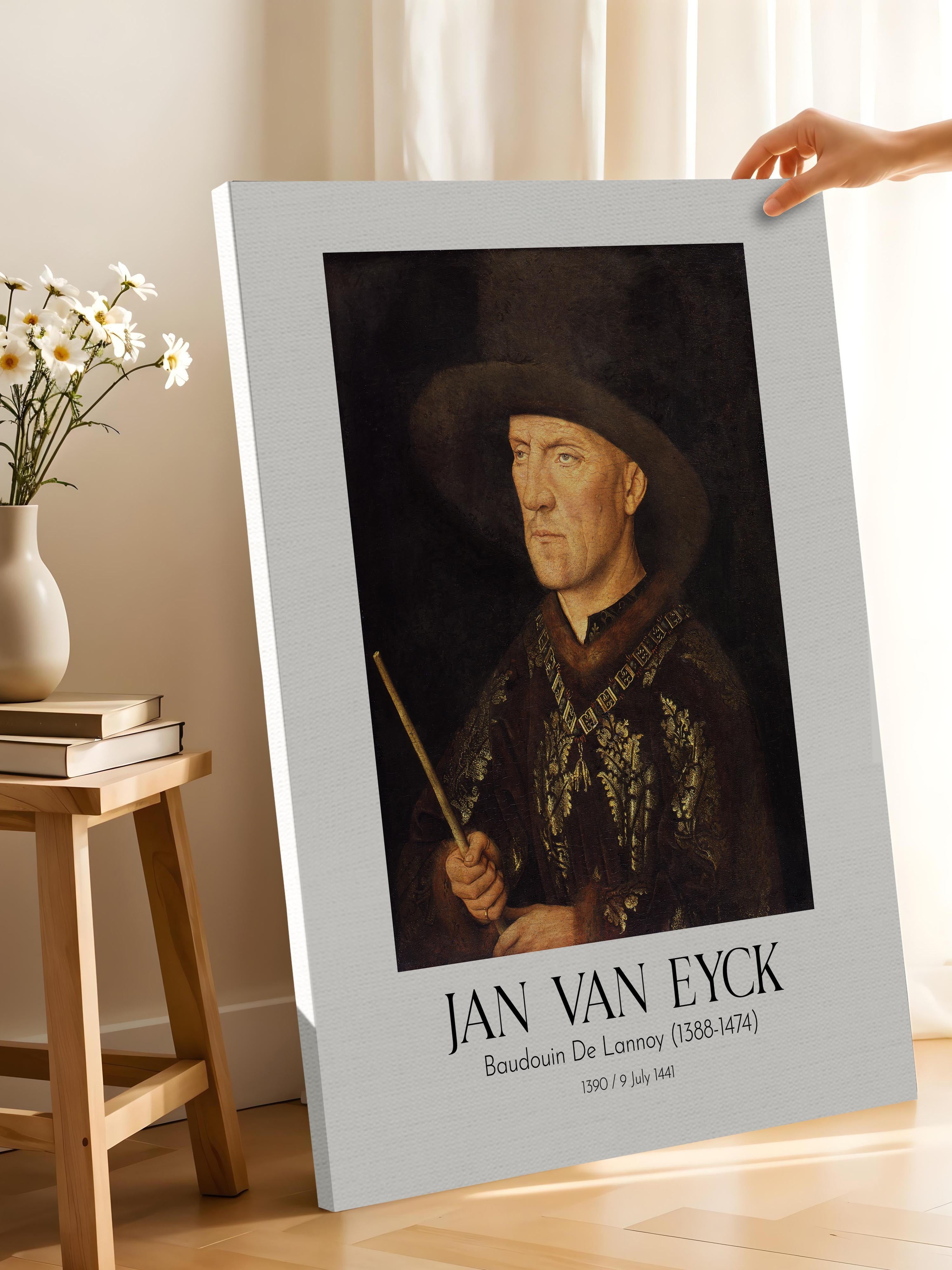 Jan Van Eyck - Baudouin De Lannoy (1388-1474), Kanvas Tablo, Sanat Serisi NO:112130
