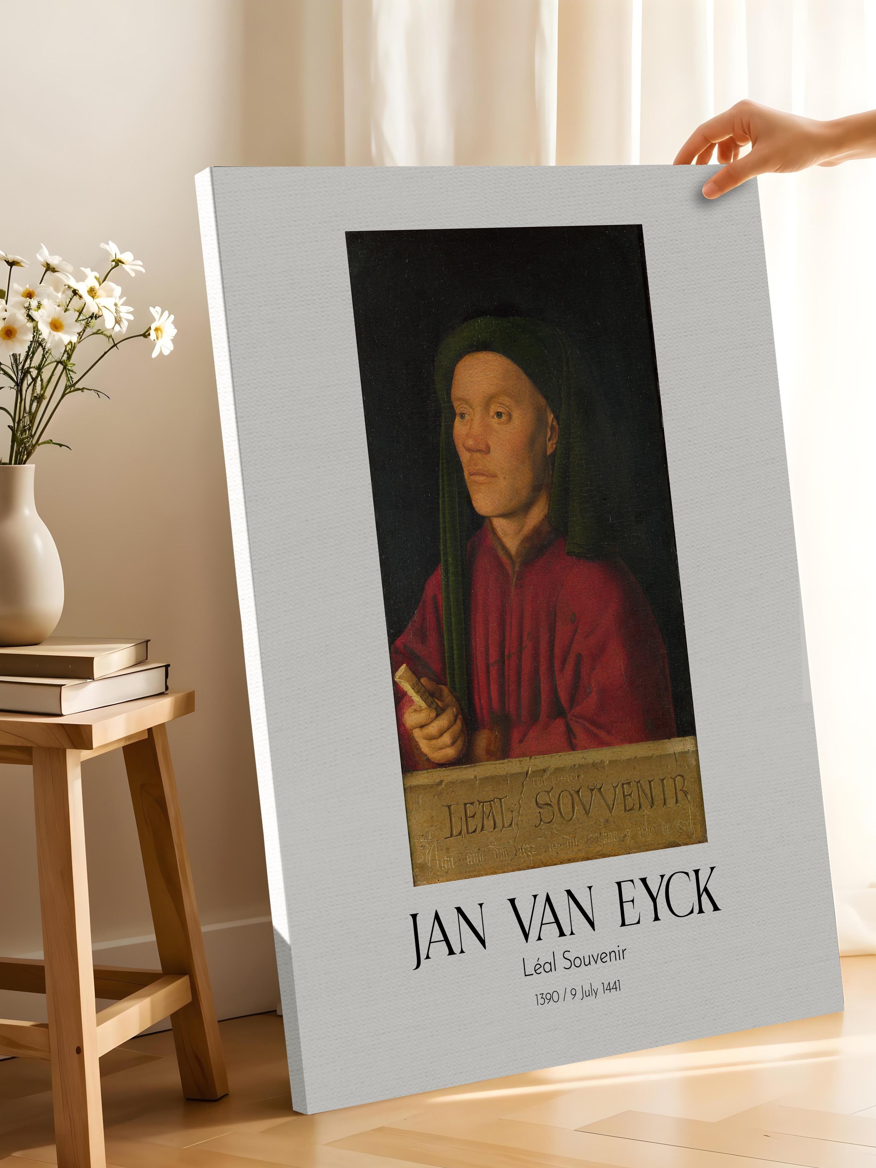 Jan Van Eyck - Léal Souvenir, Kanvas Tablo, Sanat Serisi NO:112136