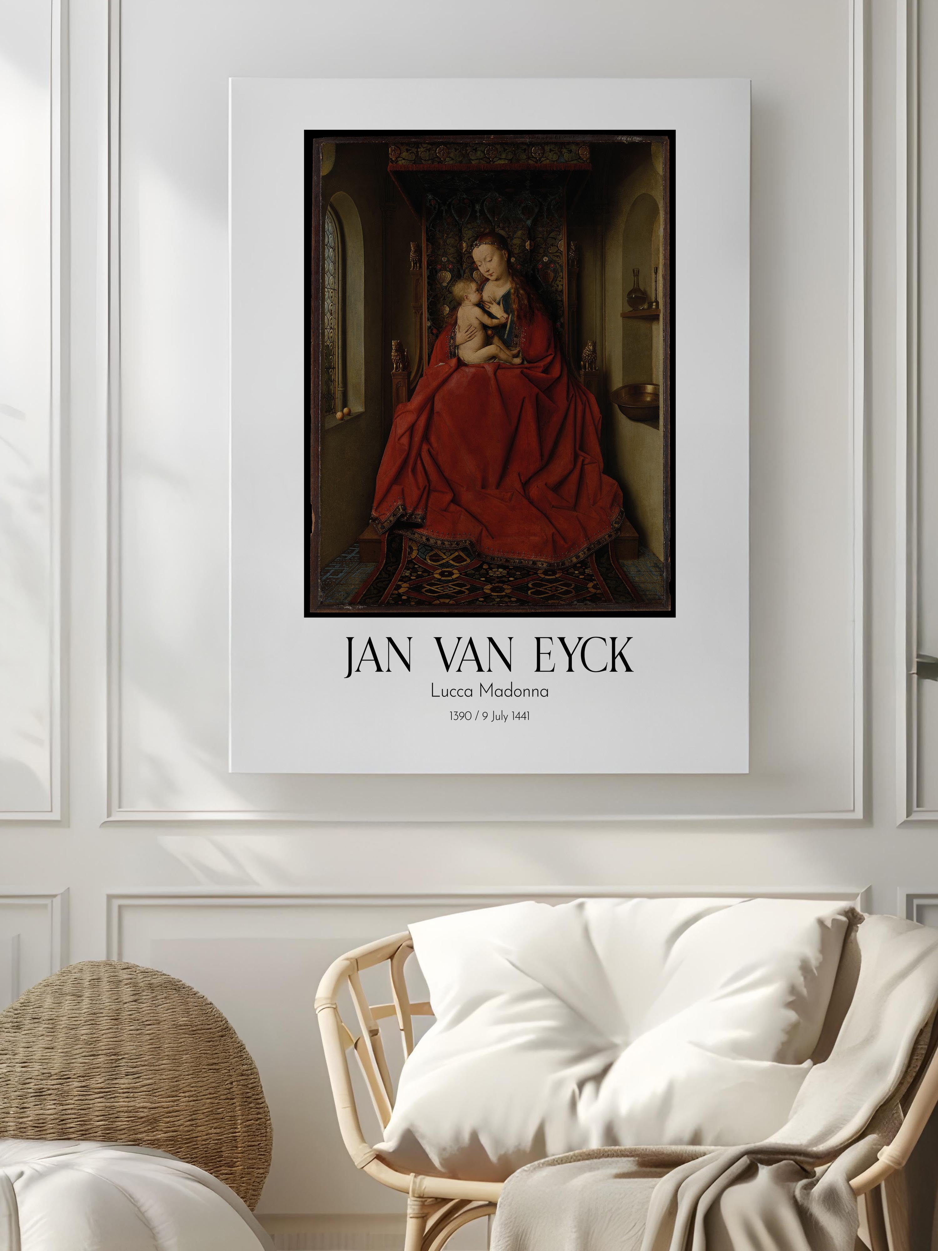 Jan Van Eyck - Lucca Madonna, Kanvas Tablo, Sanat Serisi NO:112137