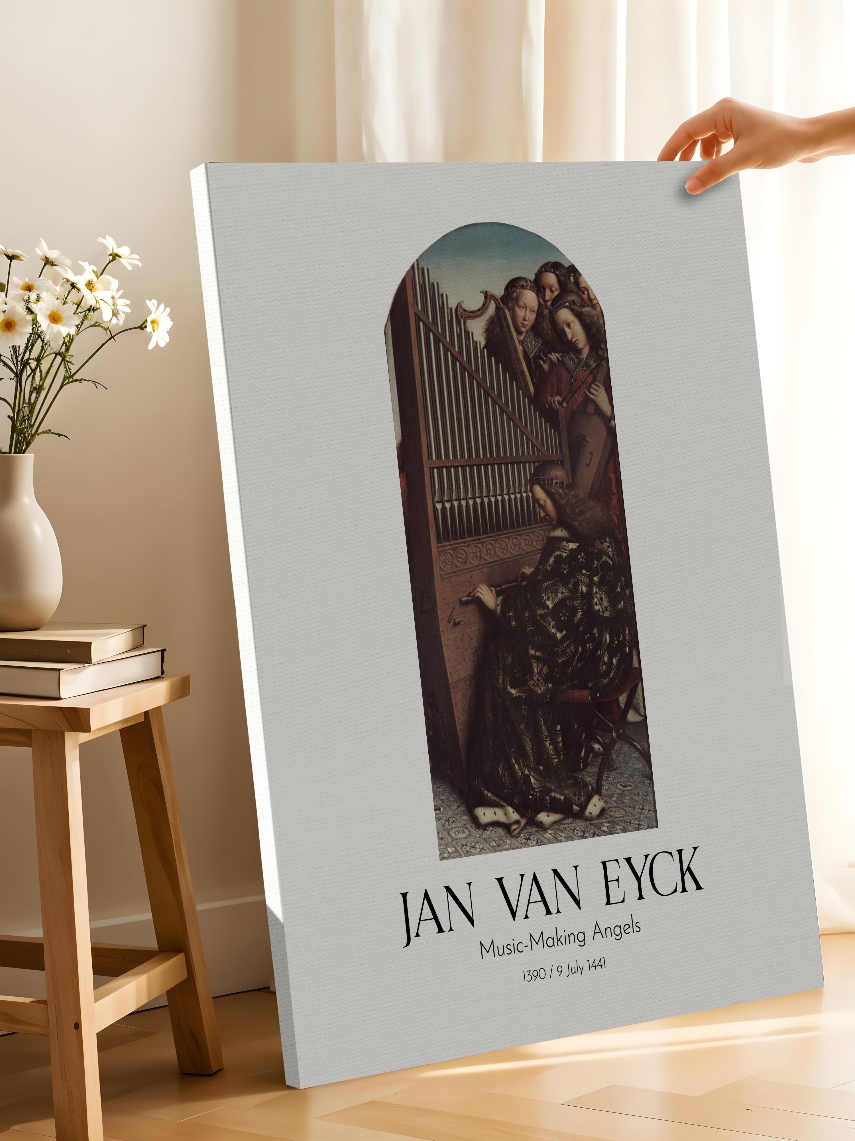 Jan Van Eyck - Music-Making Angels, Kanvas Tablo, Sanat Serisi NO:112142