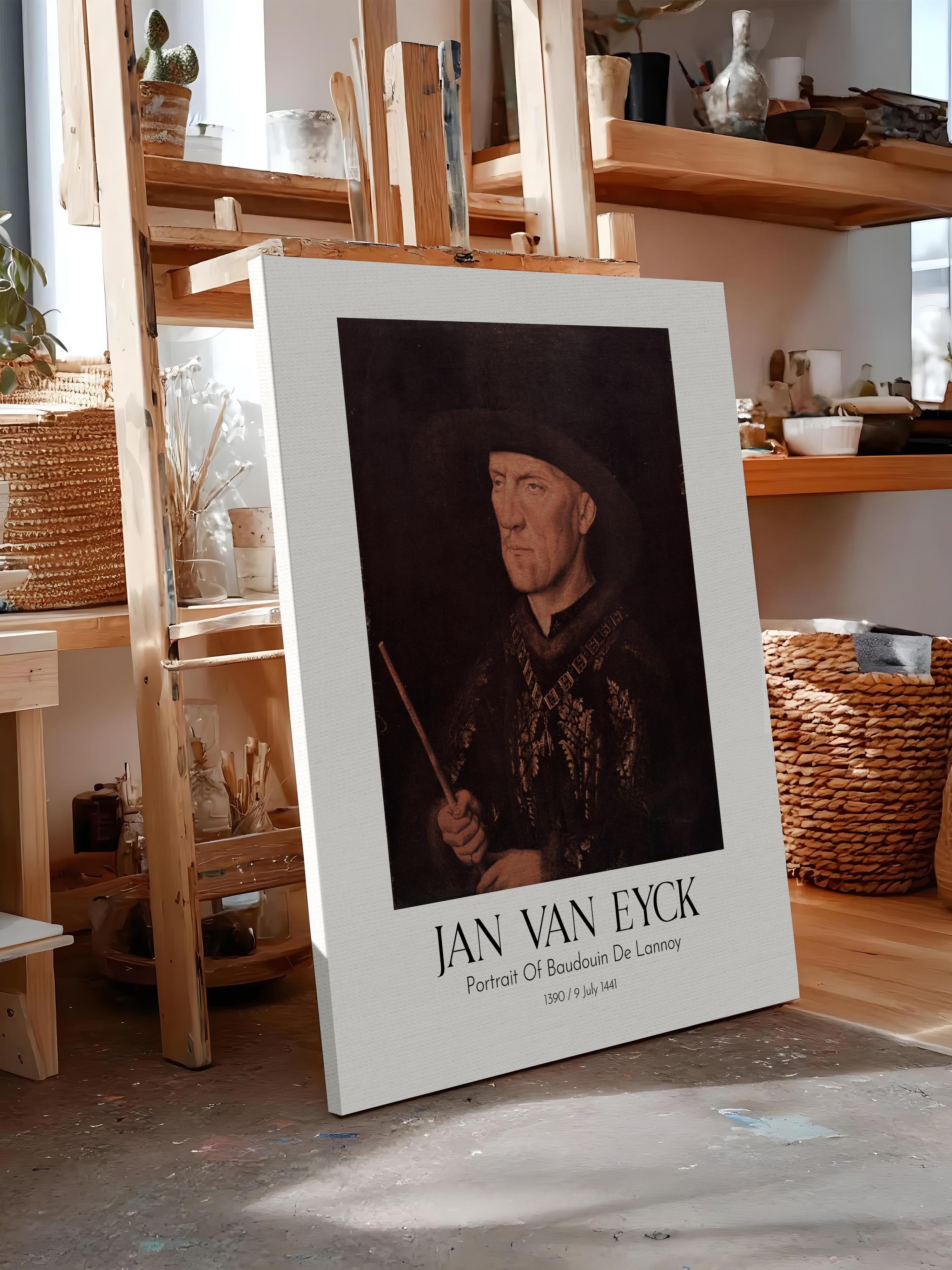 Jan Van Eyck - Portrait Of Baudouin De Lannoy, Kanvas Tablo, Sanat Serisi NO:112143