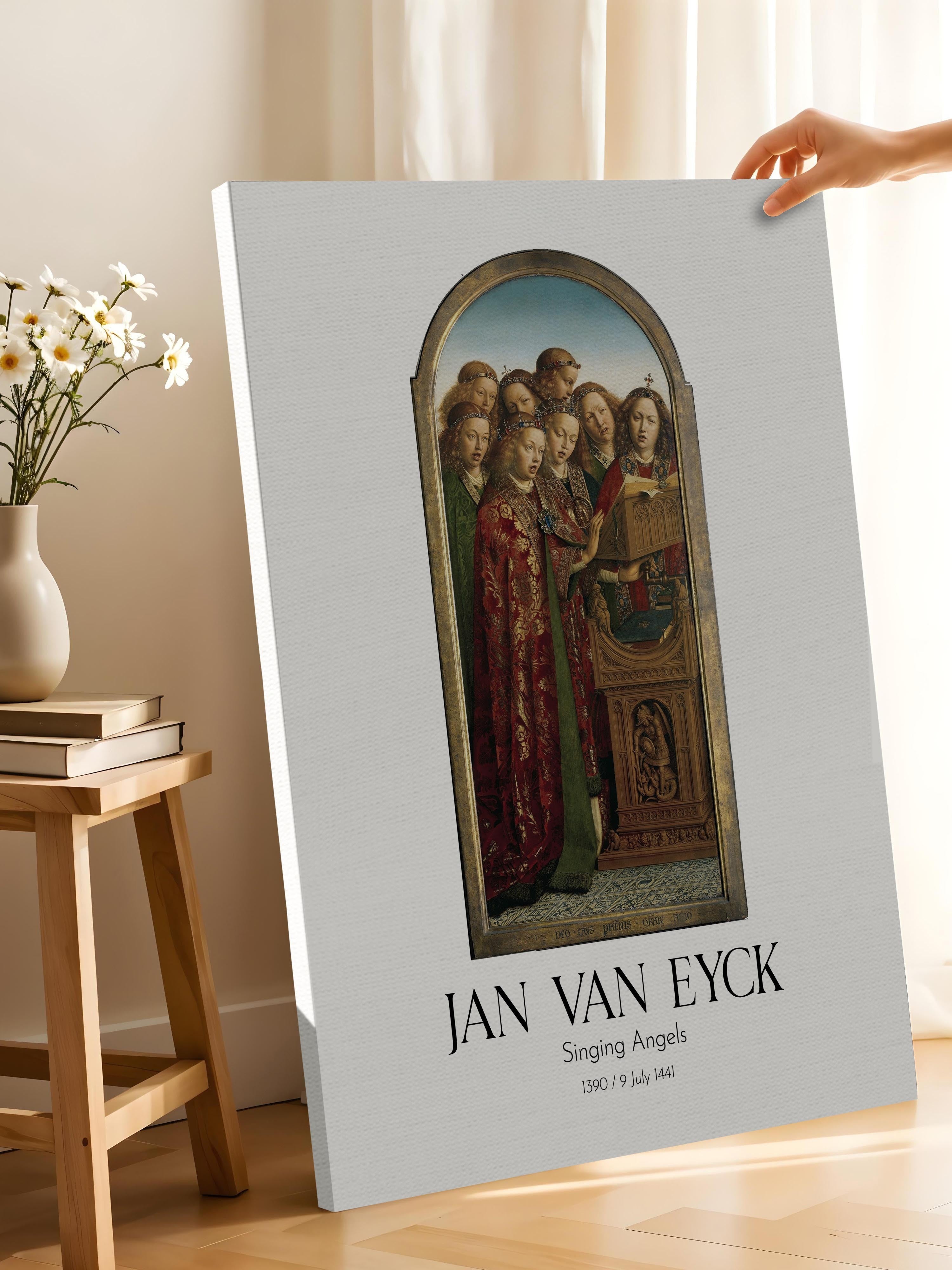 Jan Van Eyck - Singing Angels, Kanvas Tablo, Sanat Serisi NO:112153