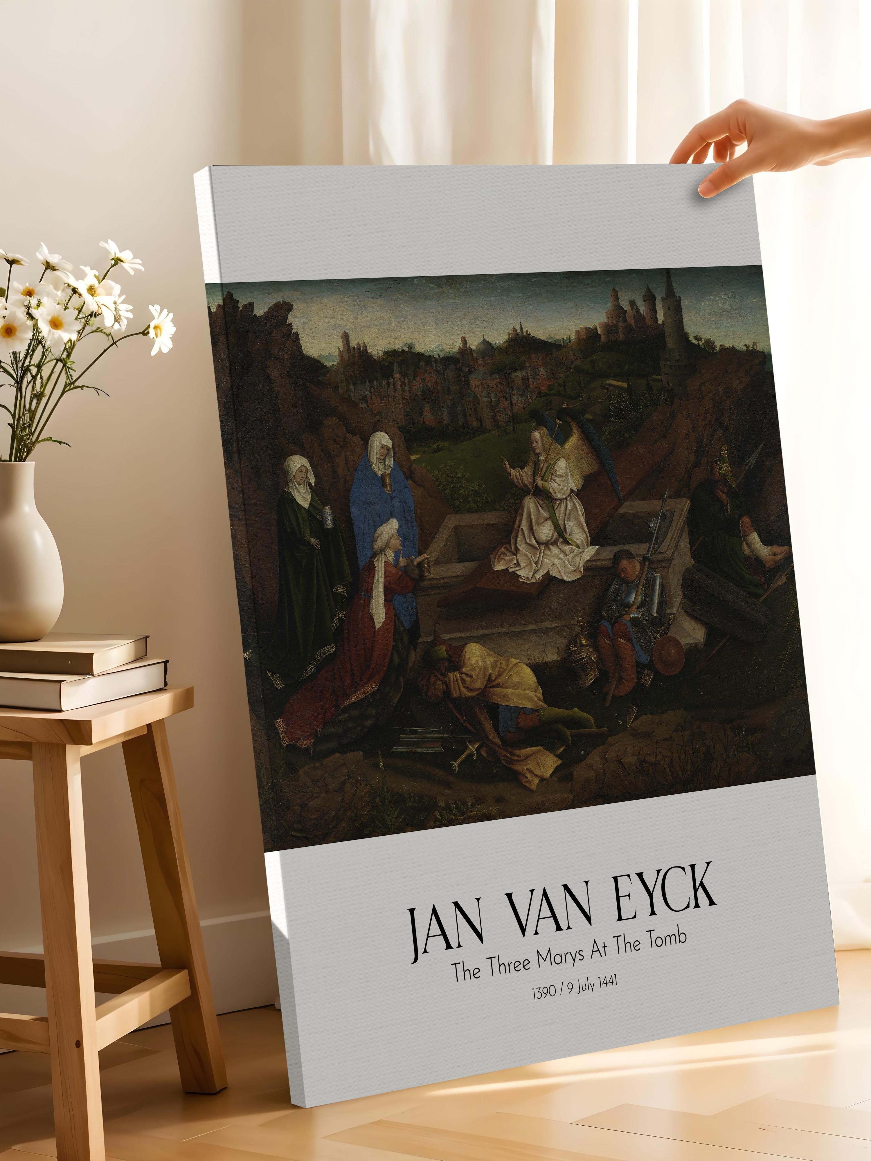 Jan Van Eyck - The Three Marys At The Tomb, Kanvas Tablo, Sanat Serisi NO:112160