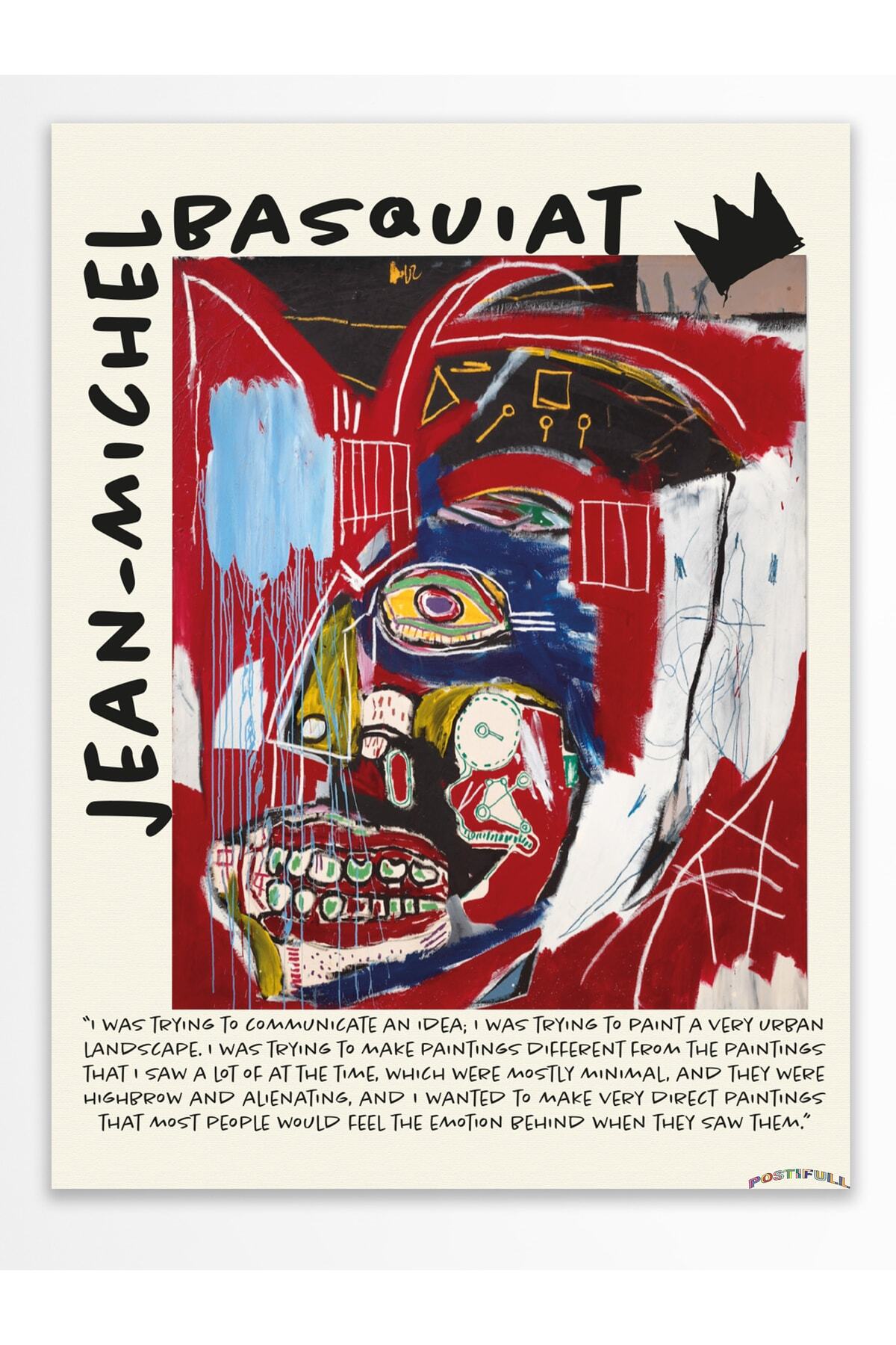 Jean-michel Basquiat Duvar Posteri, Modern Sanat, Sanat Serisi Poster - Kalın Kağıt - Çerçevesiz