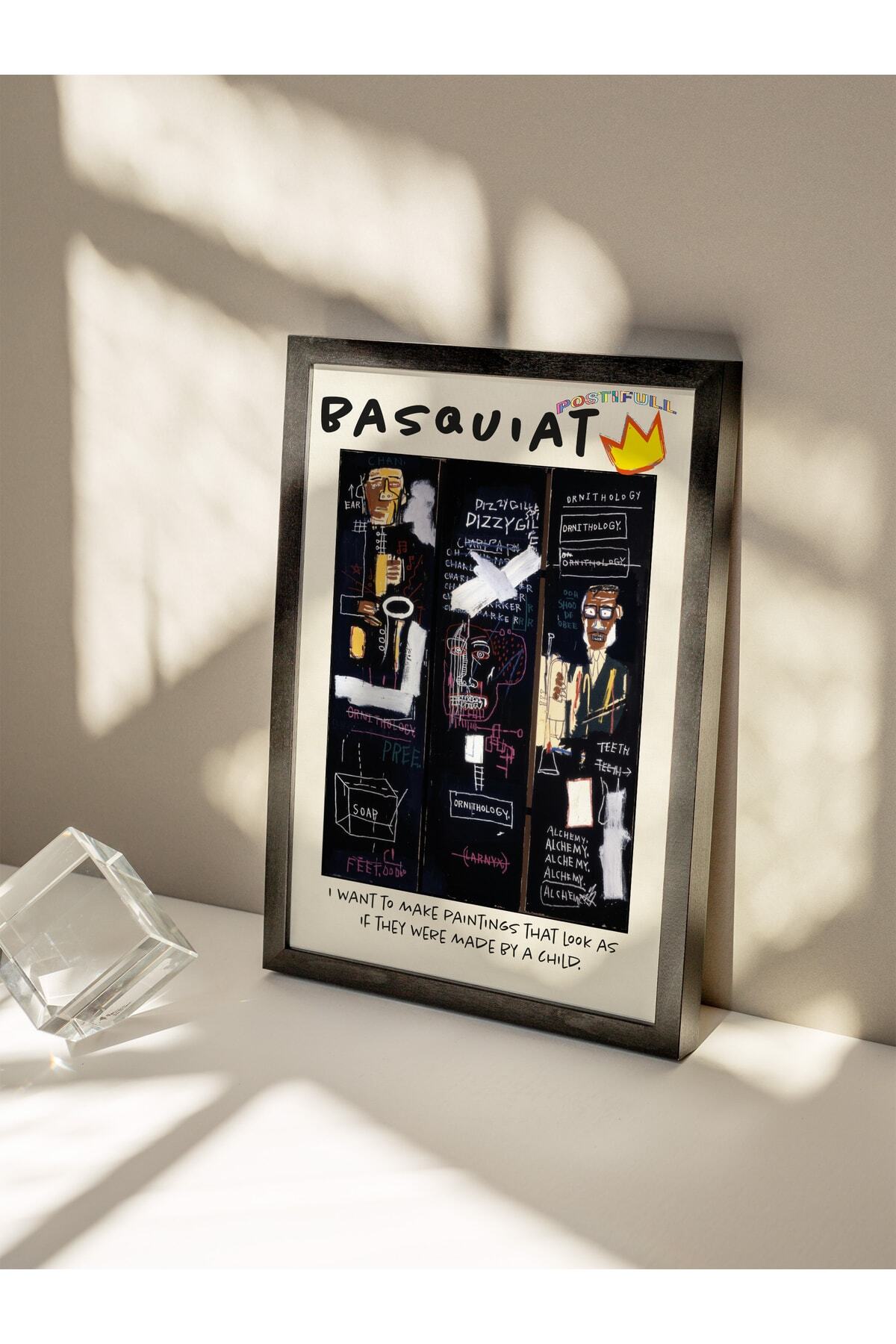 Jean-michel Basquiat Duvar Posteri, Modern Sanat, Sanat Serisi Poster - Kalın Kağıt - Çerçevesiz