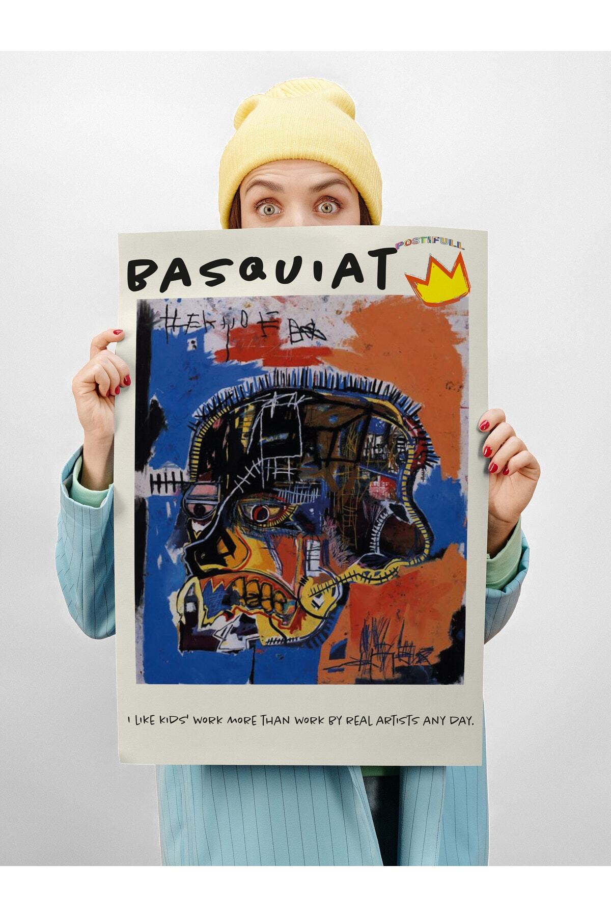 Jean-michel Duvar Posteri, Modern Sanat, Sanat Serisi Poster - Kalın Kağıt - Çerçevesiz