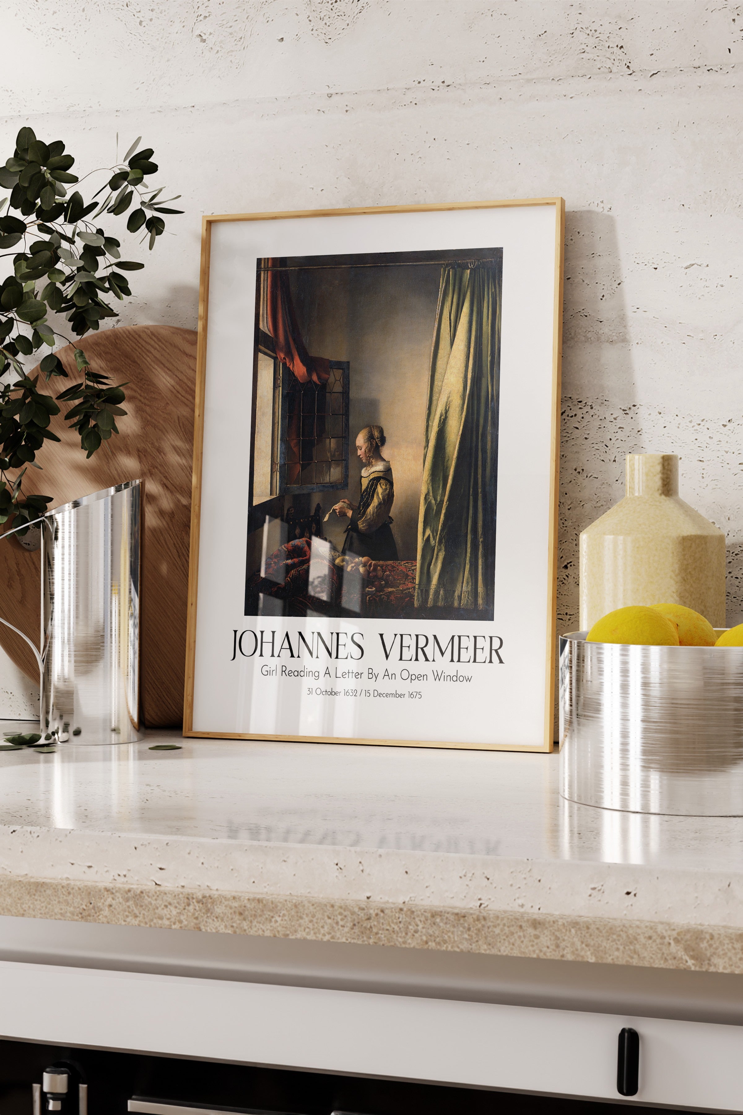 Johannes Vermeer, Ahşap Çerçeveli Tablo, Sanat Serisi NO:110349