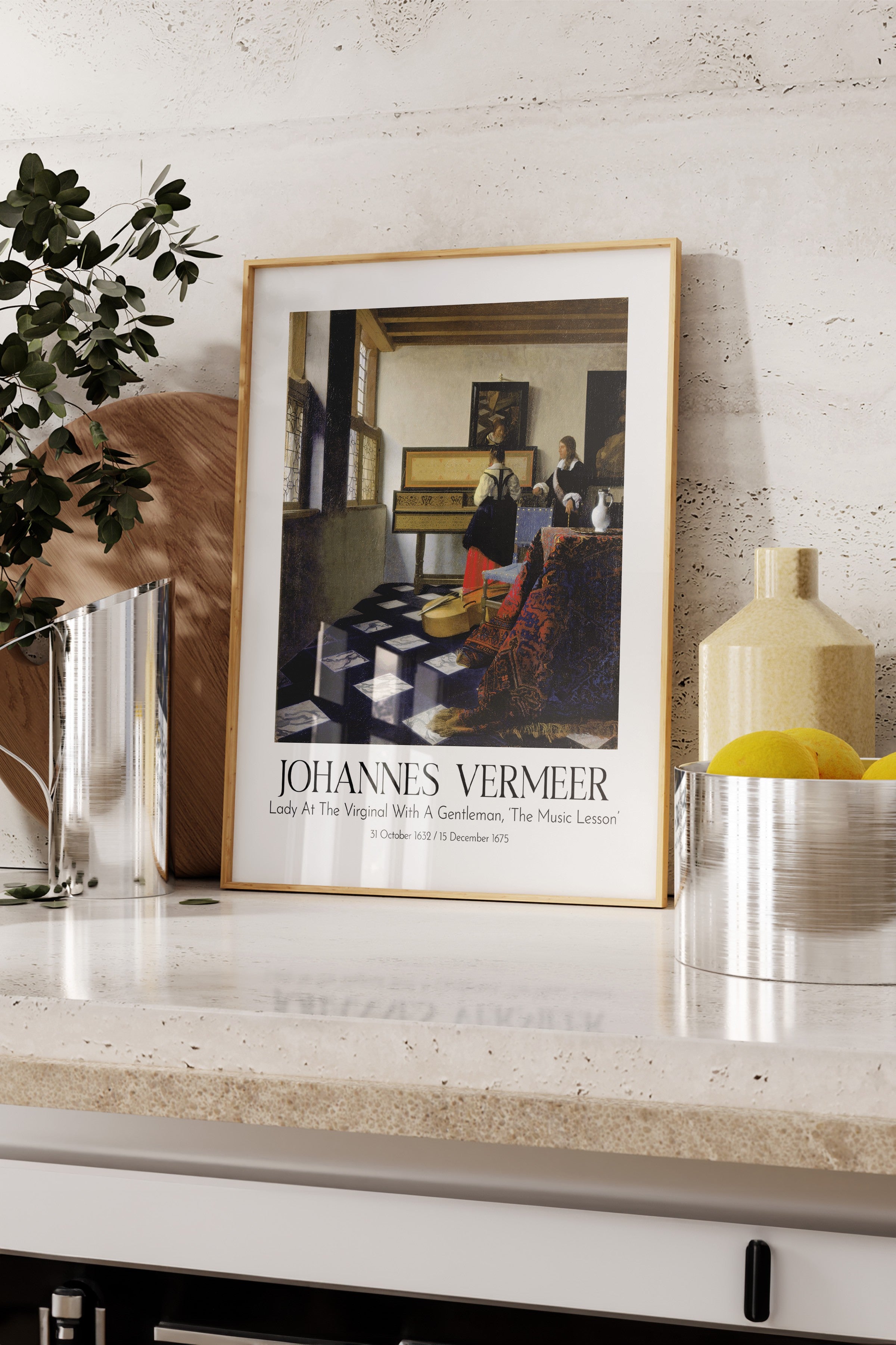Johannes Vermeer, Ahşap Çerçeveli Tablo, Sanat Serisi NO:110351