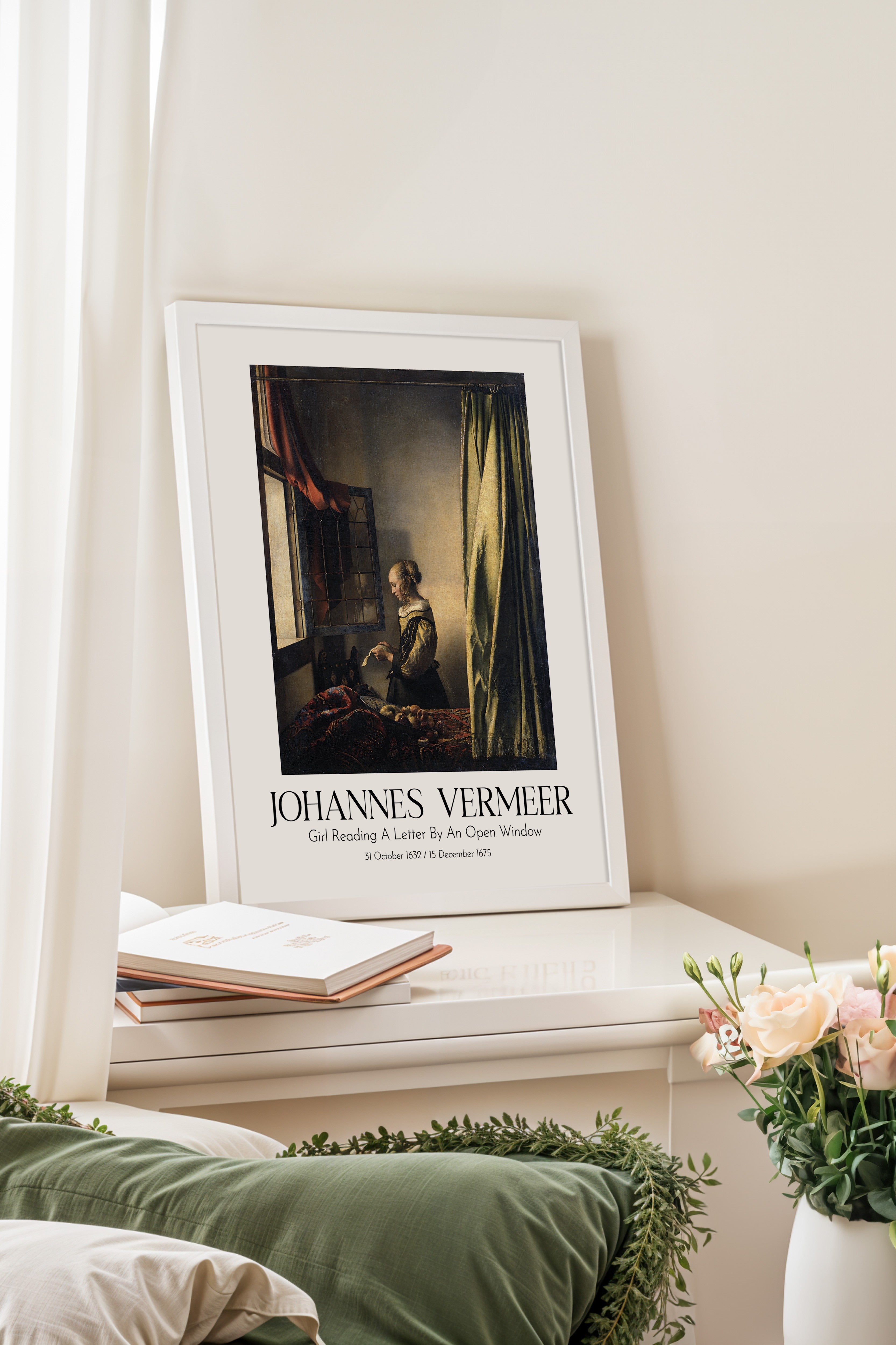 Johannes Vermeer, Beyaz Çerçeveli Tablo, Sanat Serisi NO:110349