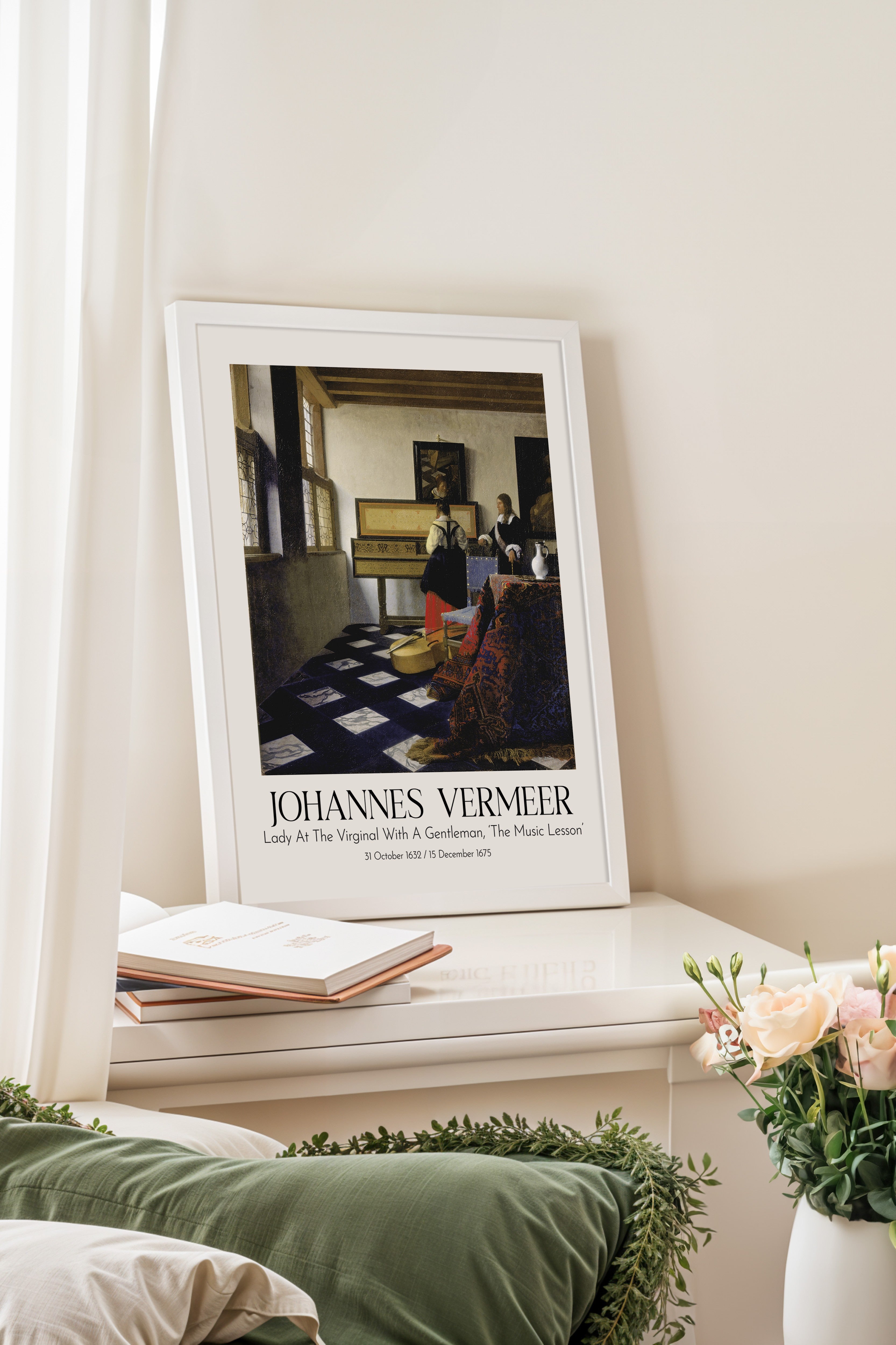 Johannes Vermeer, Beyaz Çerçeveli Tablo, Sanat Serisi NO:110351