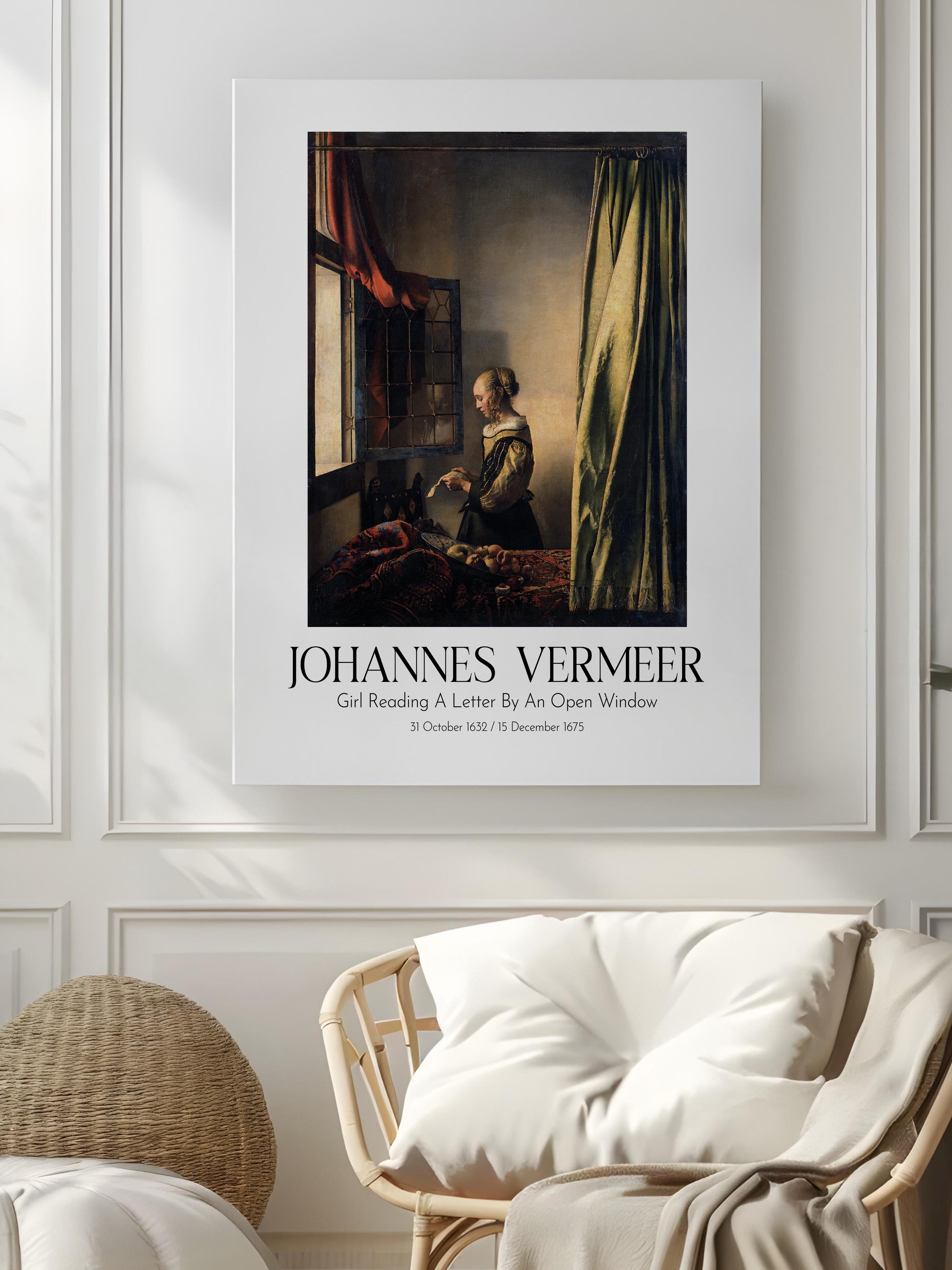 Johannes Vermeer, Kanvas Tablo, Sanat Serisi NO:110349