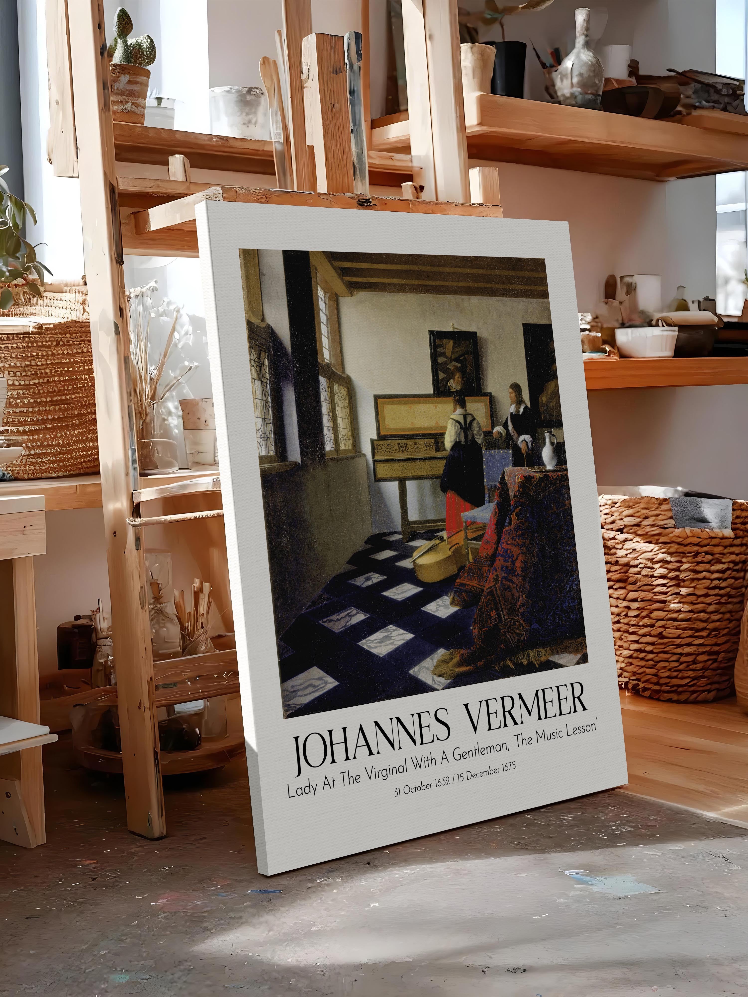 Johannes Vermeer, Kanvas Tablo, Sanat Serisi NO:110351