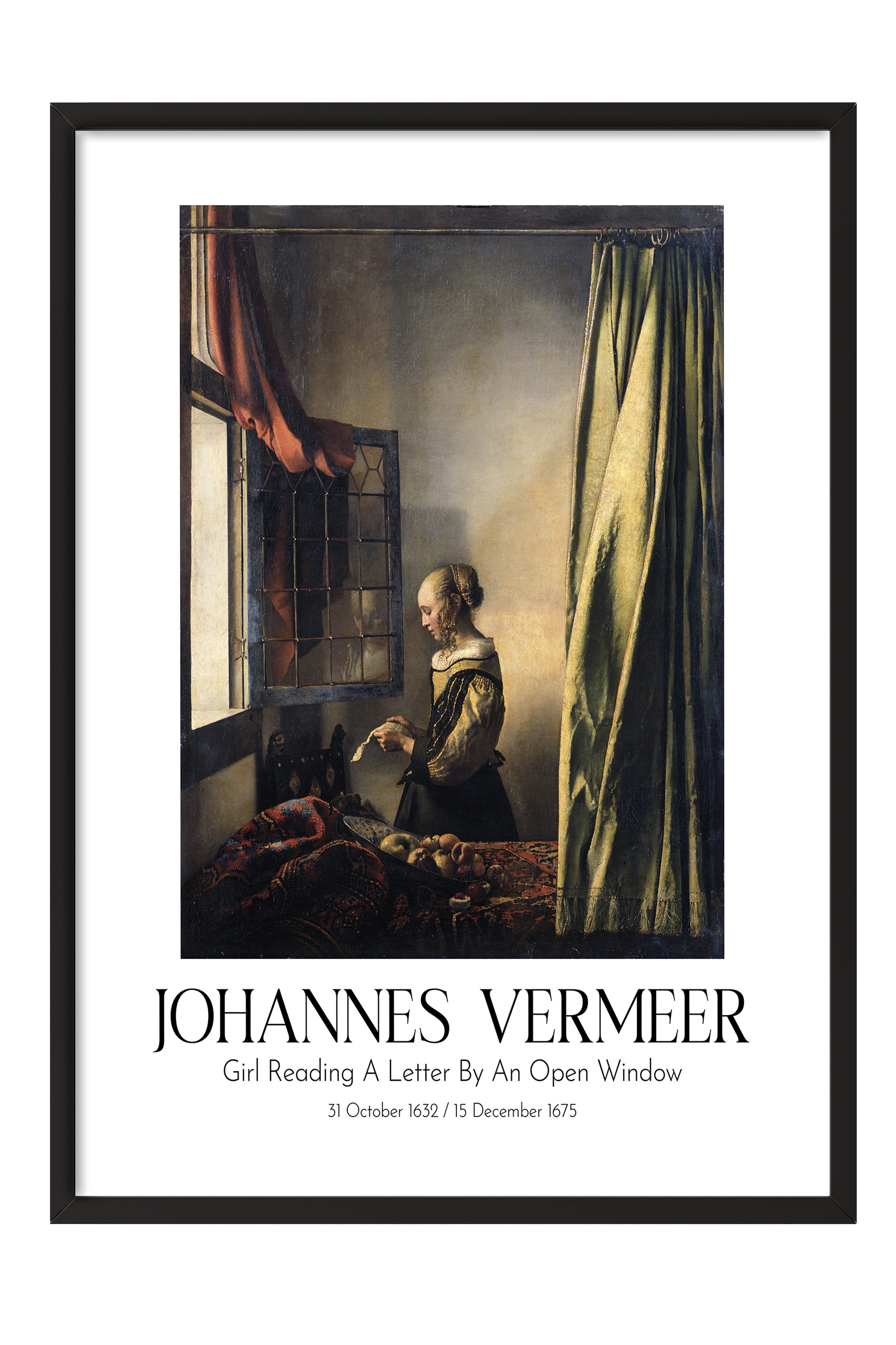 Johannes Vermeer, Siyah Çerçeveli Tablo, Sanat Serisi NO:110349