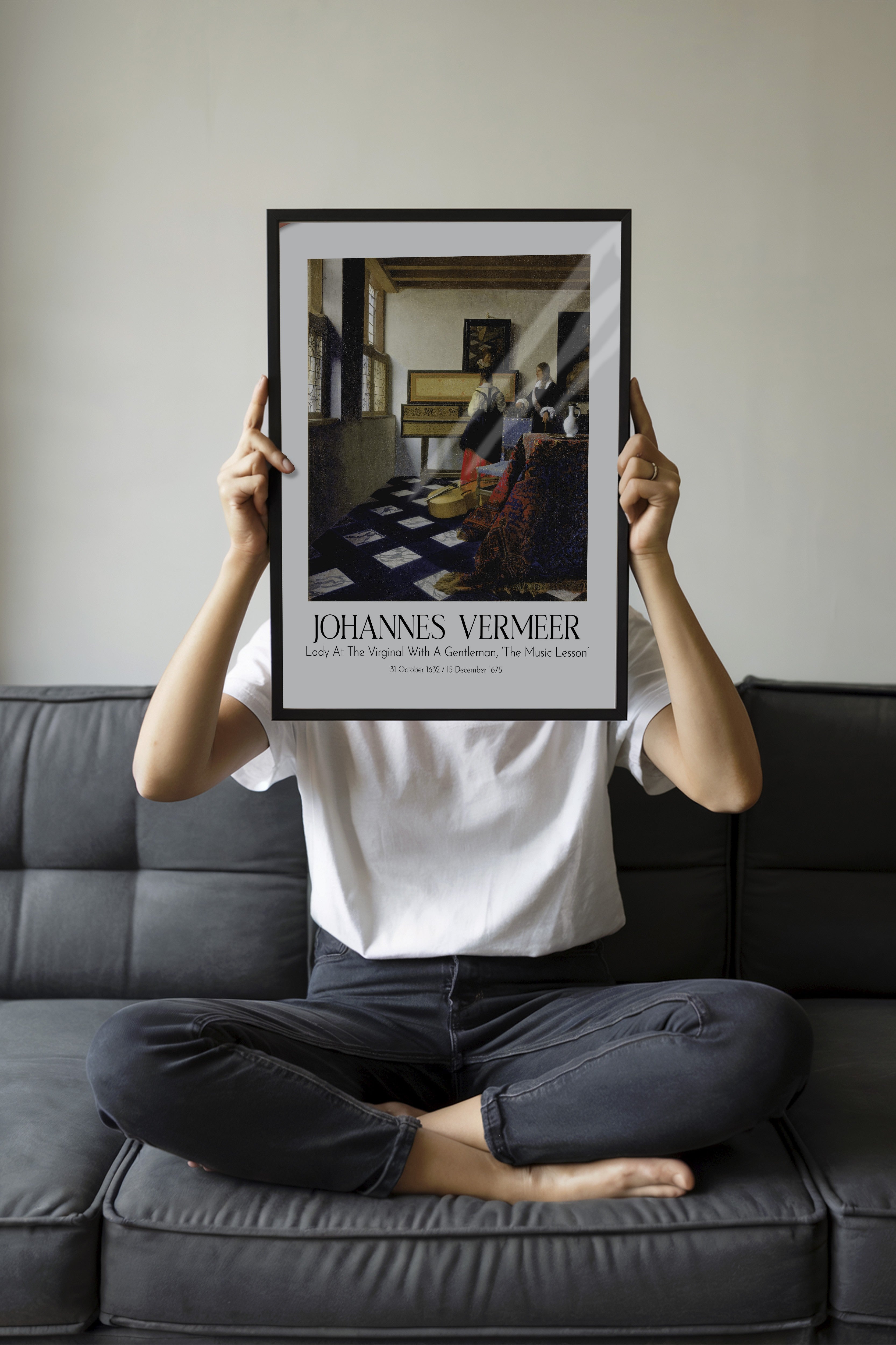 Johannes Vermeer, Siyah Çerçeveli Tablo, Sanat Serisi NO:110351