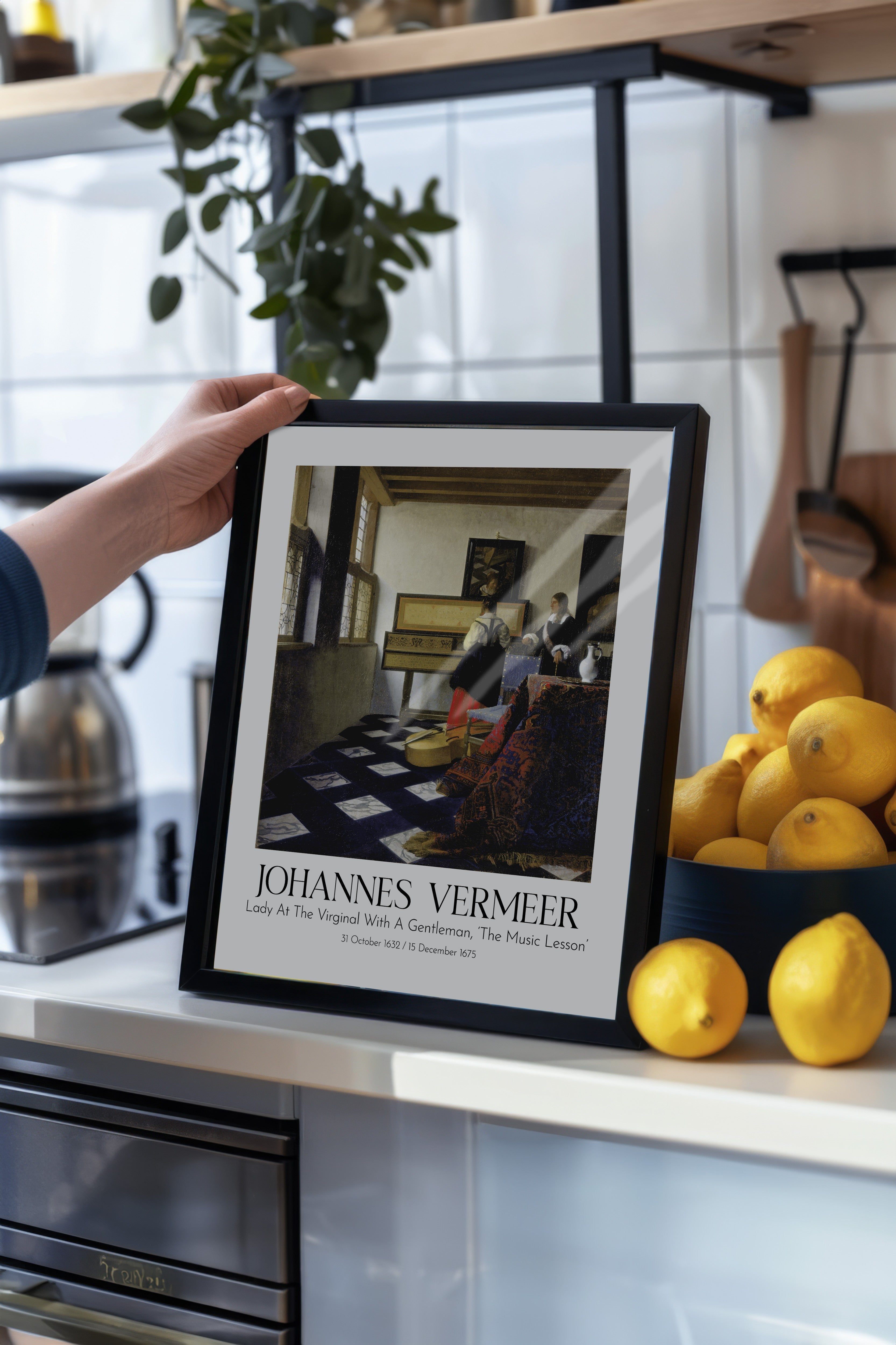 Johannes Vermeer, Siyah Çerçeveli Tablo, Sanat Serisi NO:110351