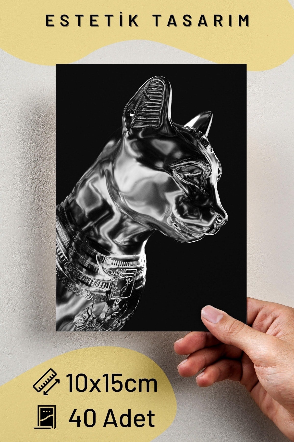 Karışık Grafik Kolaj Poster Seti - Kolaj Seti - Stiker Bant Hediyeli - 40 Adet 10*15cm - Kutulu Set