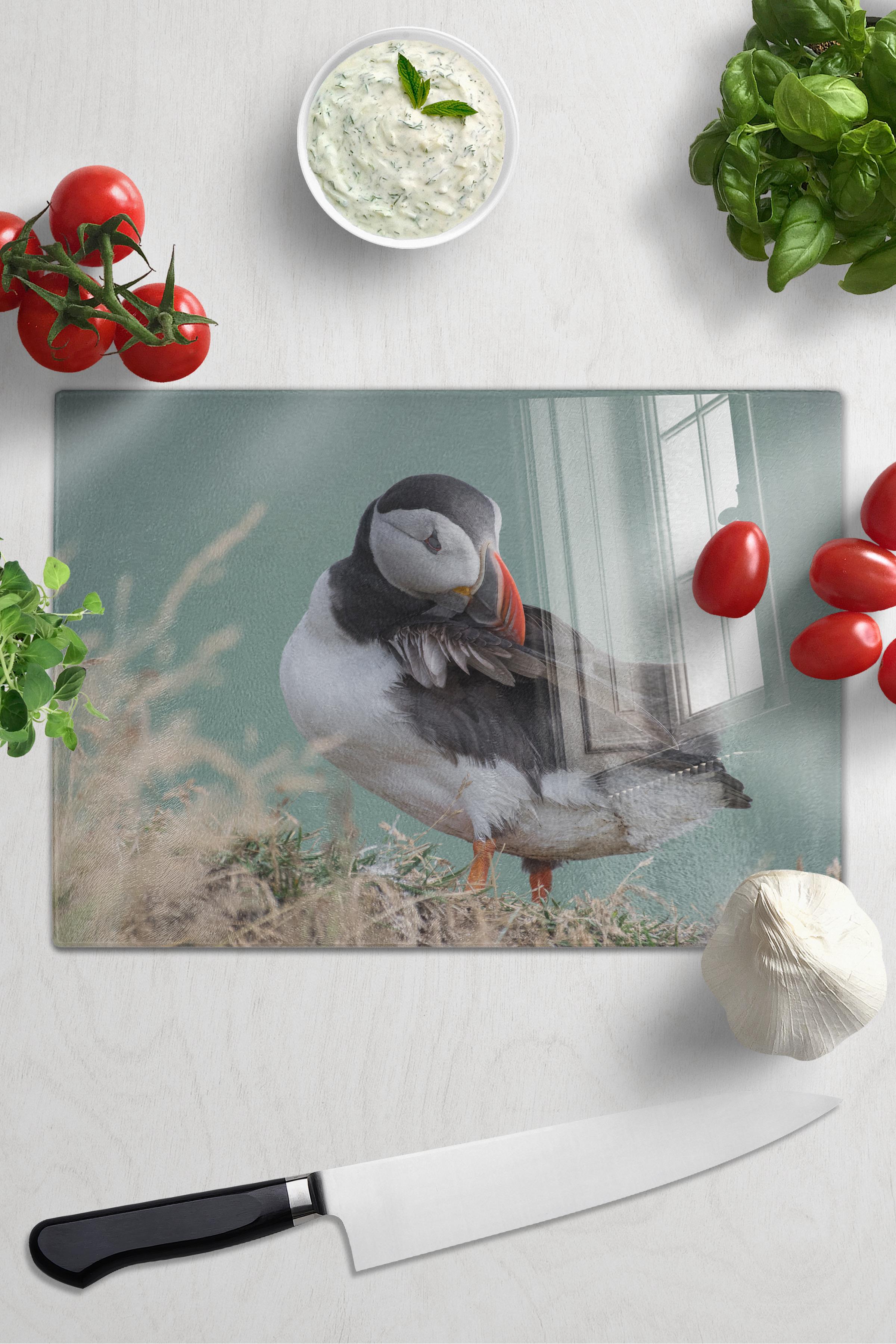 Kesme Tahtası, Kalın Ve Kırılmaz Cam Baskı Doğa Temalı - 21*30cm - Doğrama Tahtası, Mutfak Dekoru