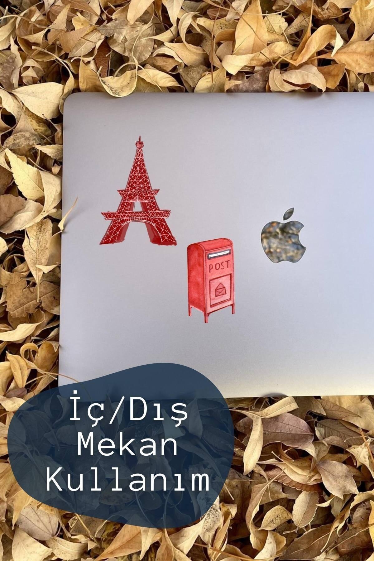 Kırmızı Temalı Sticker Seti - 17 Adet Etiket Seti- Telefon, Tablet, Defter Laptop Uyumlu Etiket