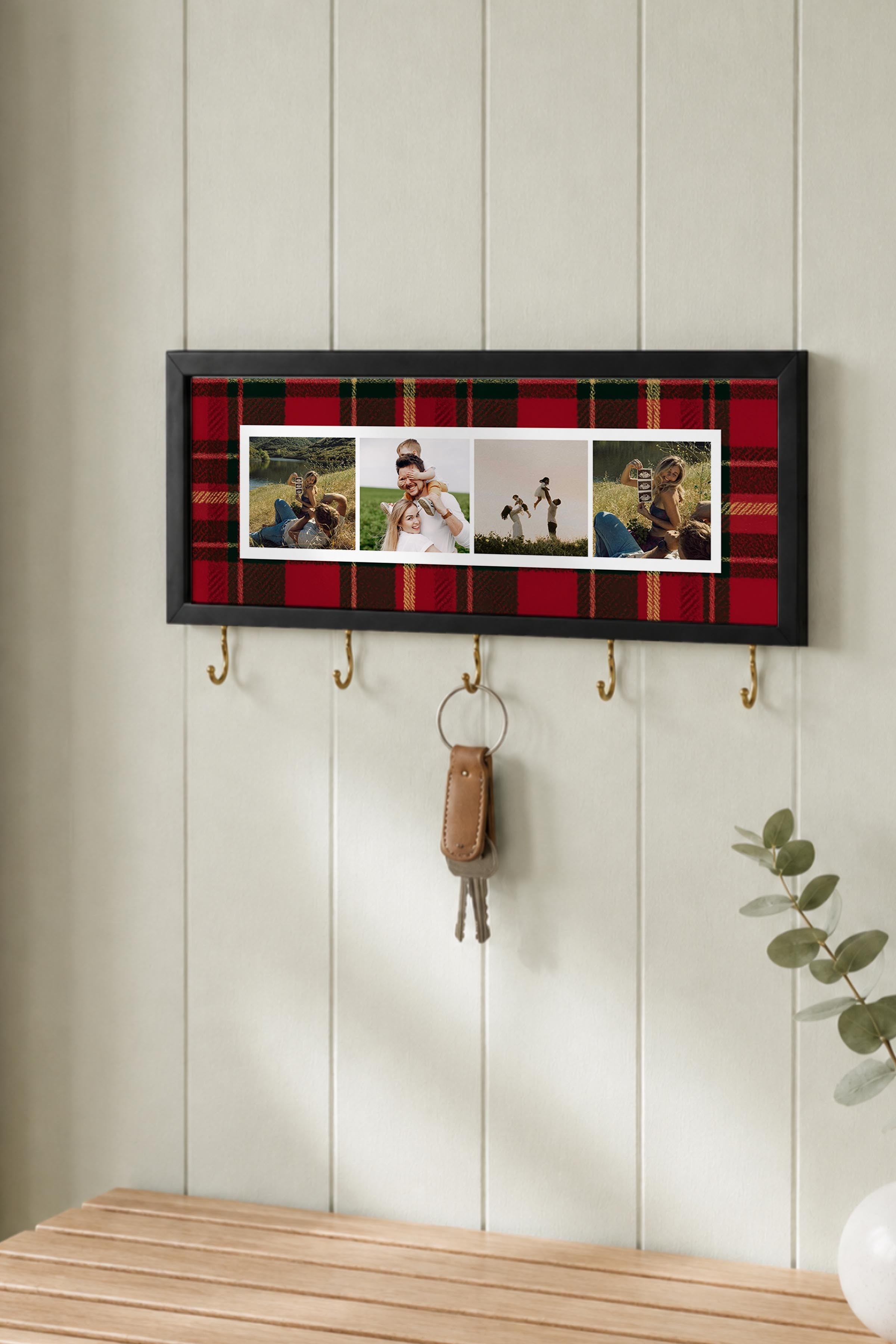 Kişiye Özel Tablo Anahtarlık, Photobooth Stili Siyah Fotoğraf Çerçevesi, Vintage Duvar Dekoru