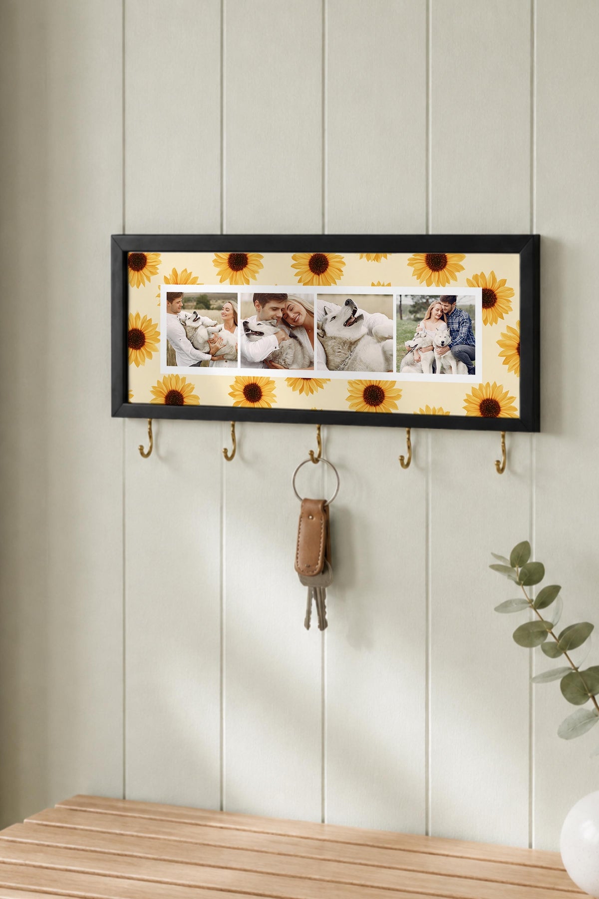 Kişiye Özel Tablo Anahtarlık, Photobooth Stili Siyah Fotoğraf Çerçevesi, Vintage Duvar Dekoru