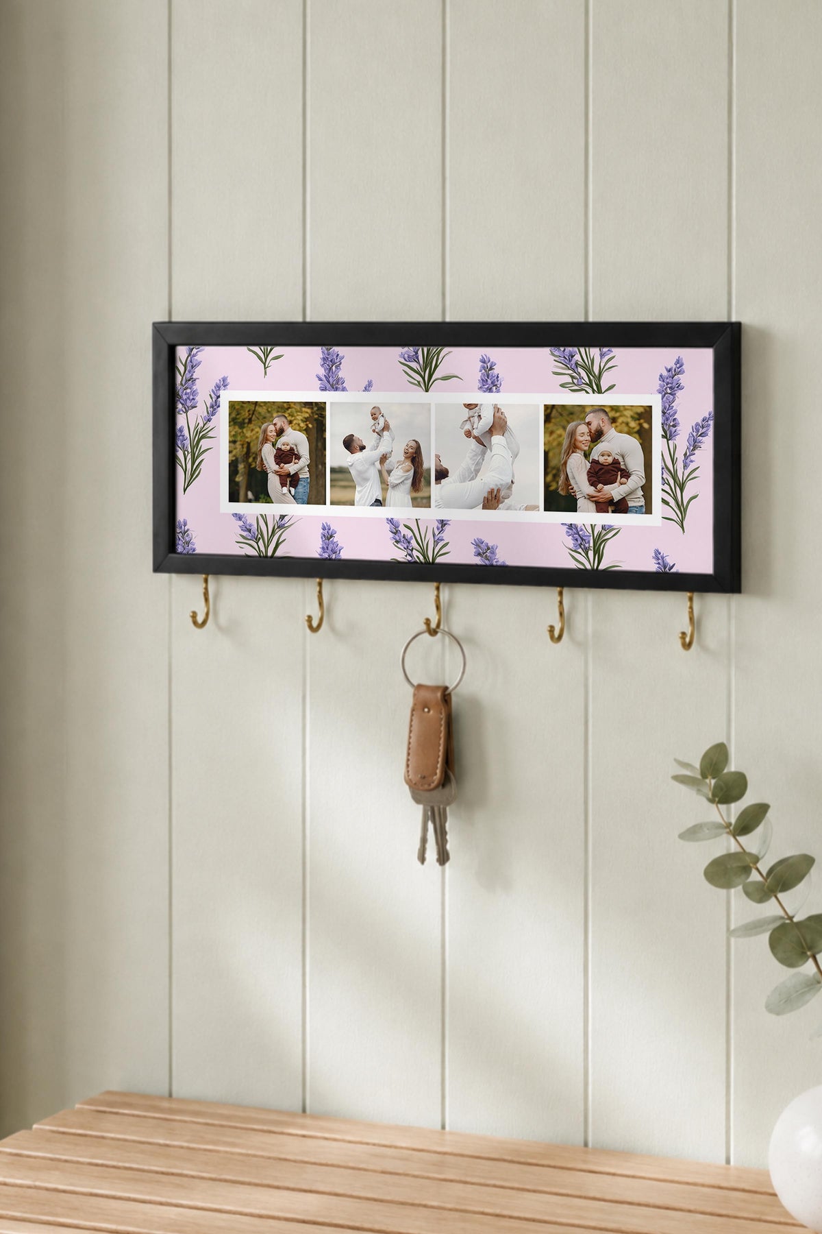 Kişiye Özel Tablo Anahtarlık, Photobooth Stili Siyah Fotoğraf Çerçevesi, Vintage Duvar Dekoru