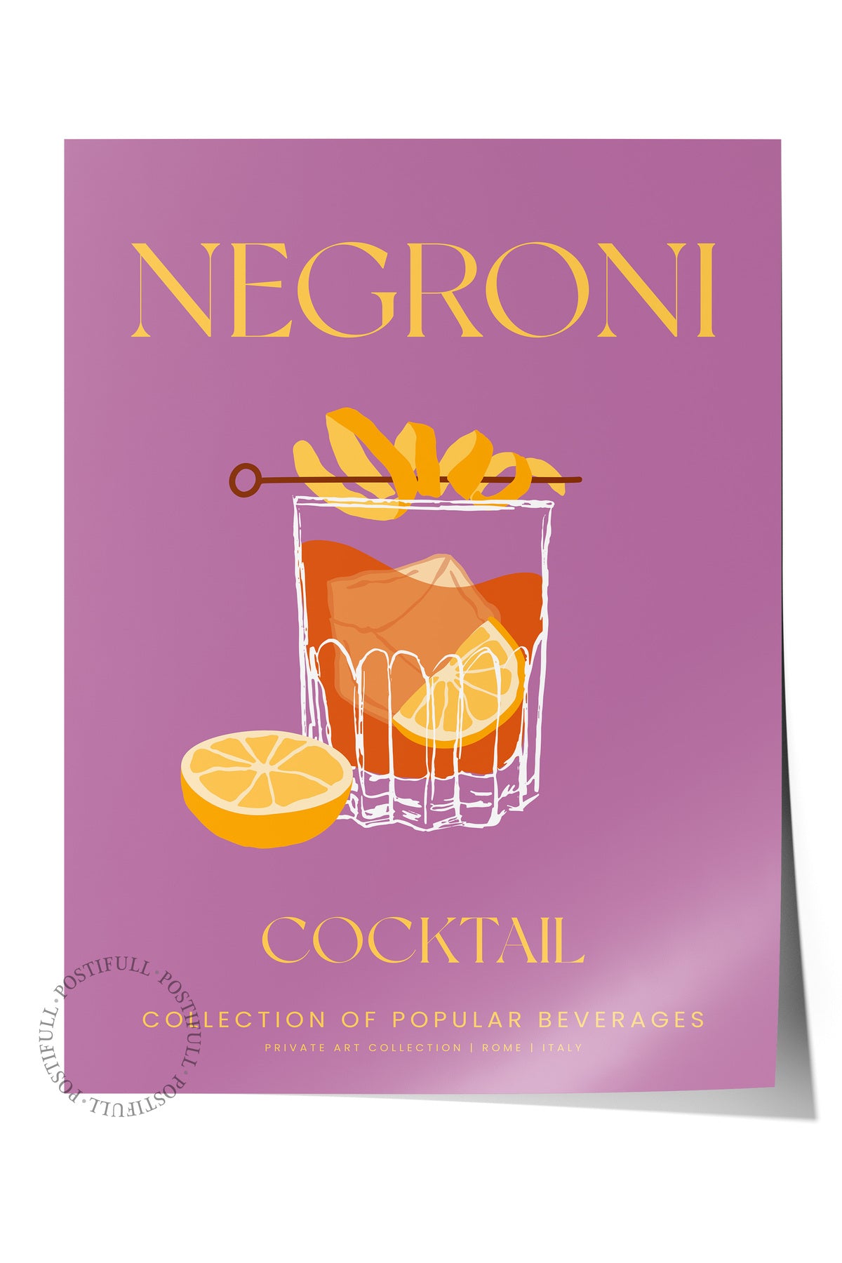 Kokteyl Temalı Duvar Posteri, Estetik Çerçevesiz Poster - Yatak Odası, Salon, Mutfak Duvar Dekoru