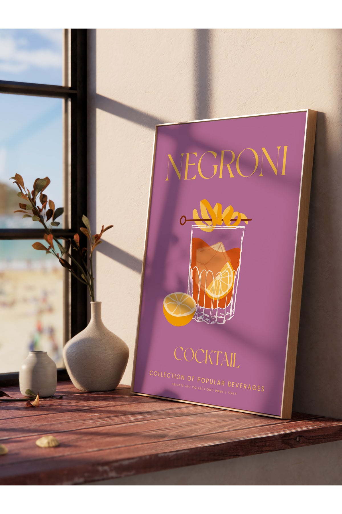 Kokteyl Temalı Duvar Posteri, Estetik Çerçevesiz Poster - Yatak Odası, Salon, Mutfak Duvar Dekoru