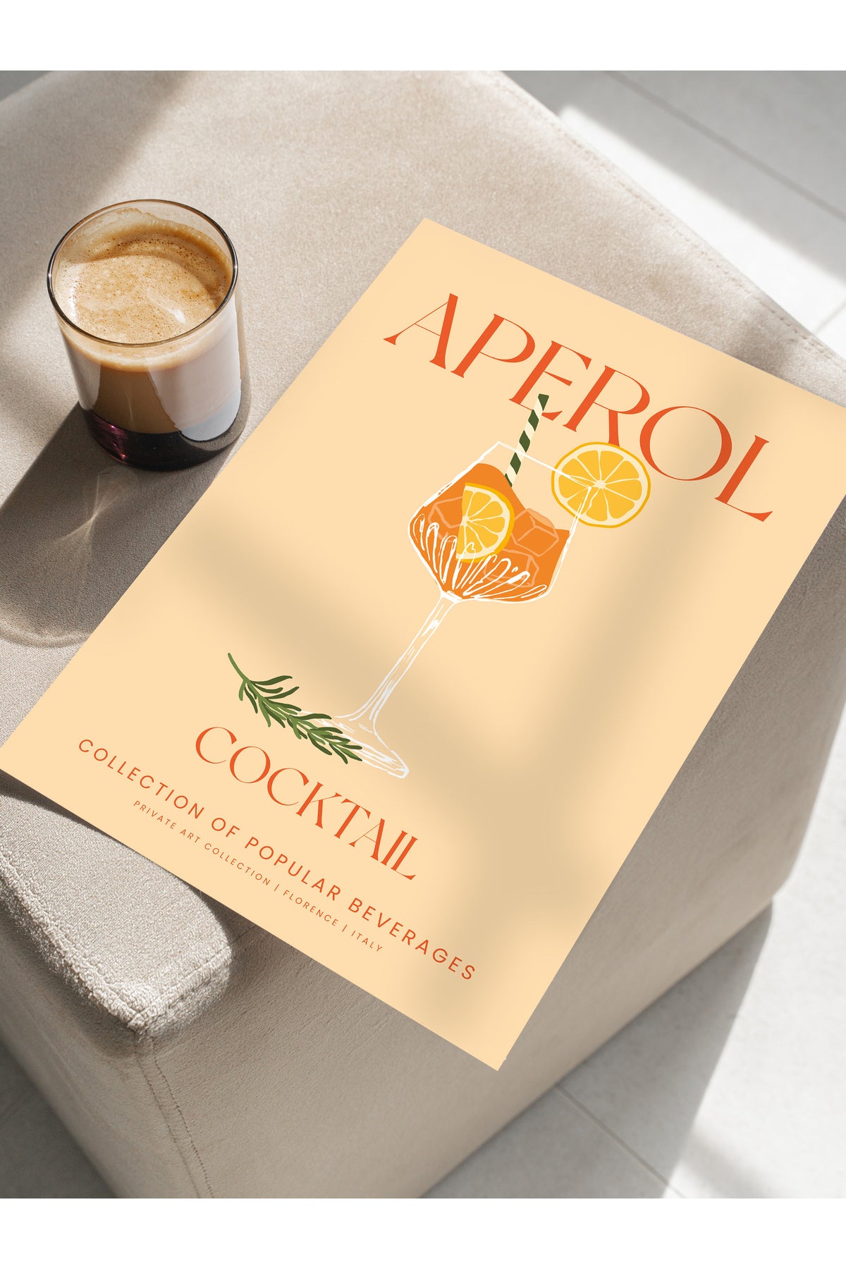 Kokteyl Temalı Duvar Posteri, Estetik Çerçevesiz Poster - Yatak Odası, Salon, Mutfak Duvar Dekoru